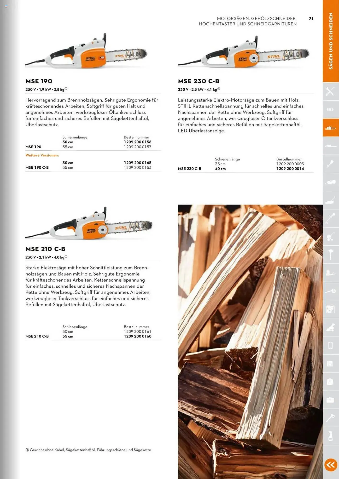 STIHL Prospekt von 1. Januar bis 31. Dezember 2025 - Prospekt seite 71