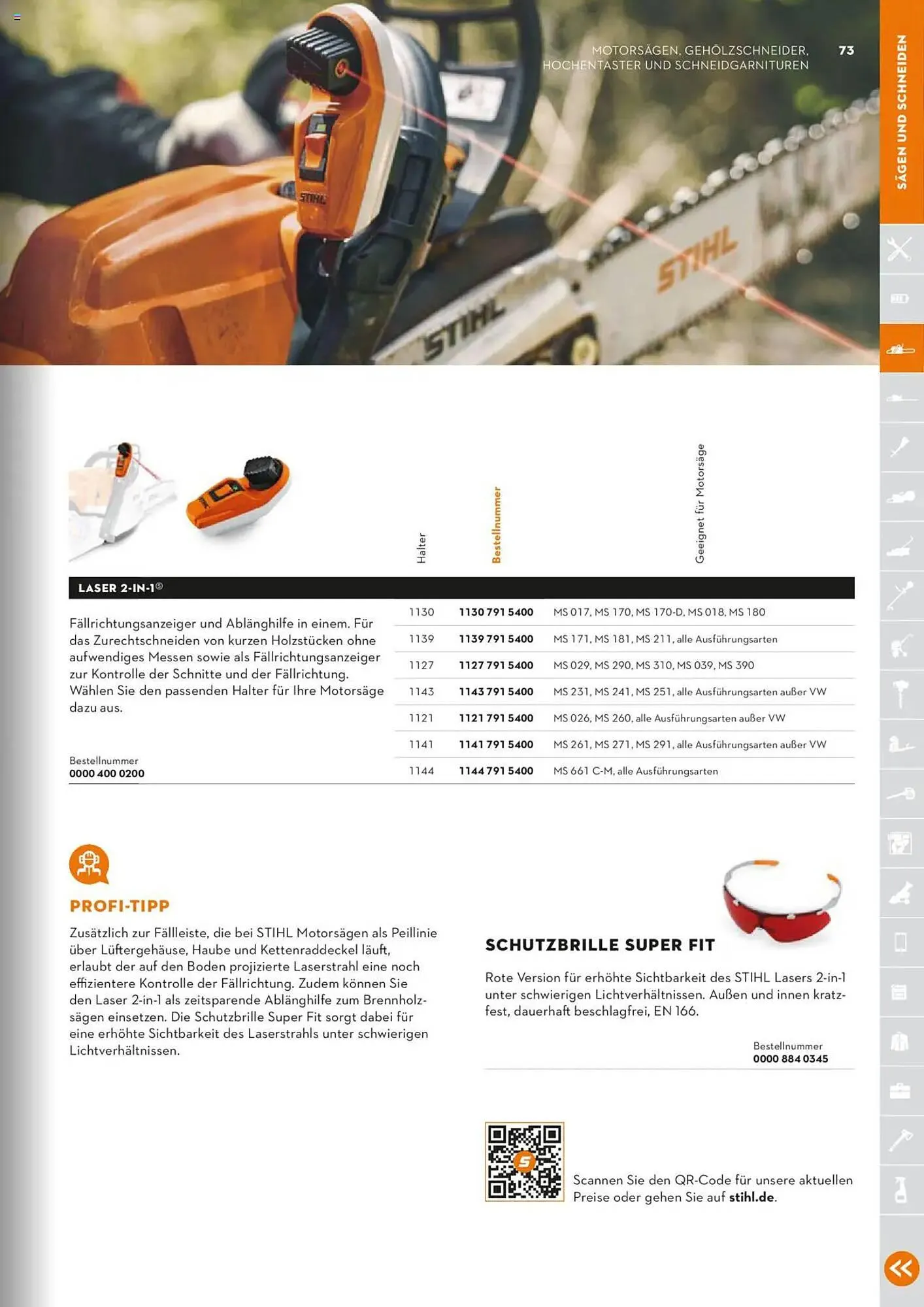 STIHL Prospekt von 1. Januar bis 31. Dezember 2025 - Prospekt seite 73