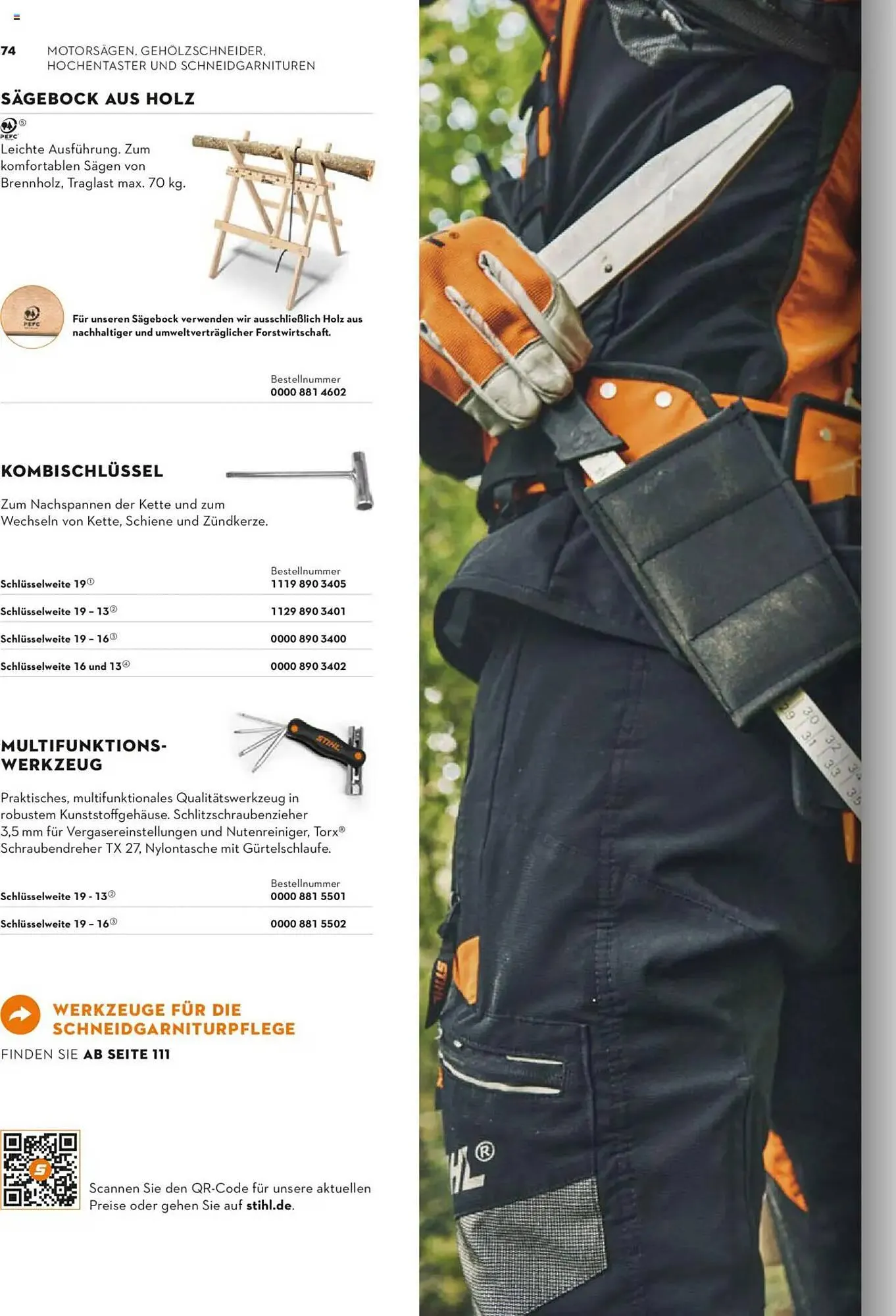 STIHL Prospekt von 1. Januar bis 31. Dezember 2025 - Prospekt seite 74