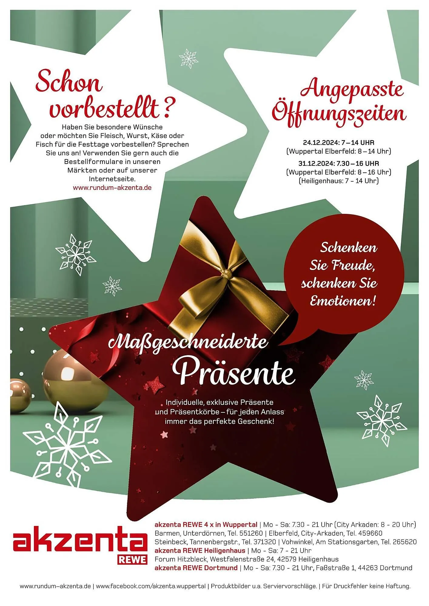 akzenta Prospekt von 16. Dezember bis 21. Dezember 2024 - Prospekt seite 12