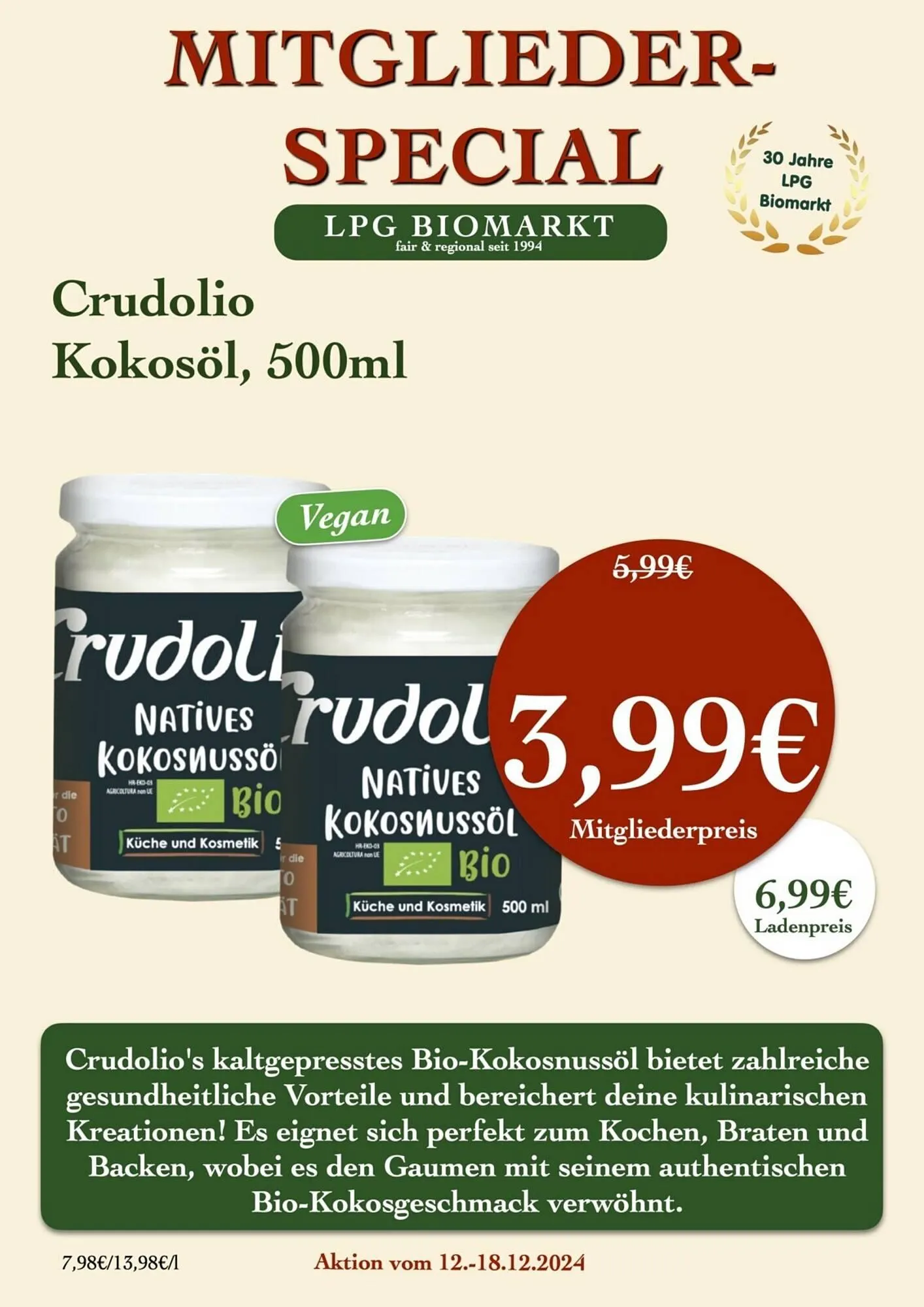 LPG Biomarkt Prospekt von 12. Dezember bis 18. Dezember 2024 - Prospekt seite 16