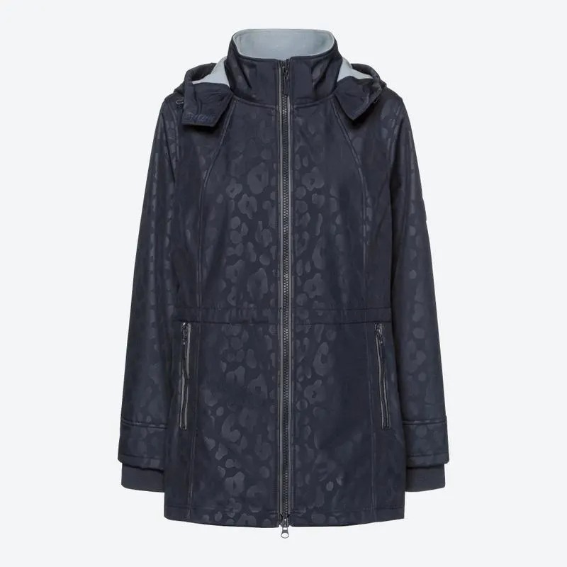 Damen-Softshell-Mantel mit Kontrast-Futter