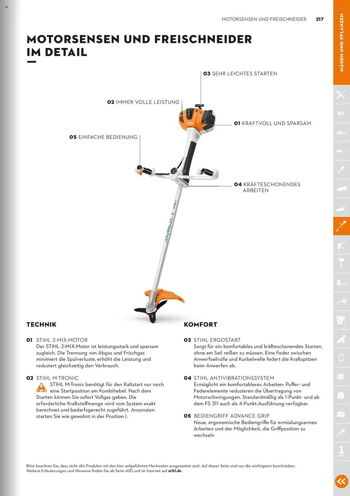 STIHL Prospekt von 1. Januar bis 31. Dezember 2025 - Prospekt seite 217