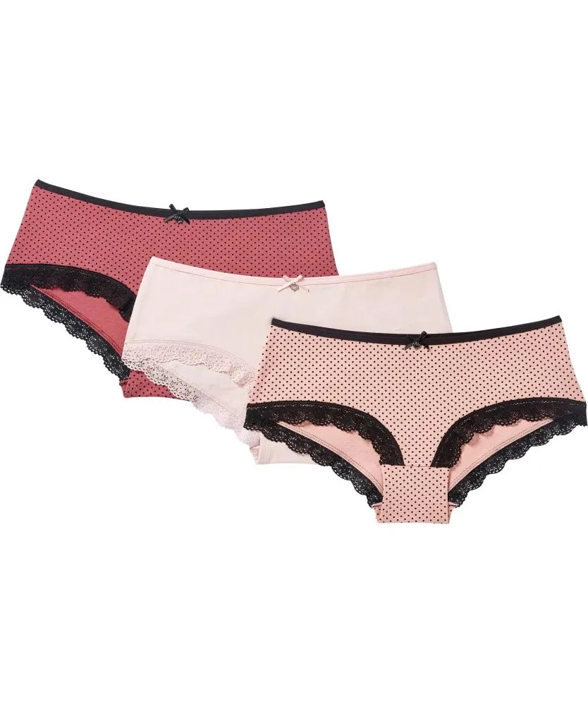 Pantys mit Spitze 3er-Pack, Janina