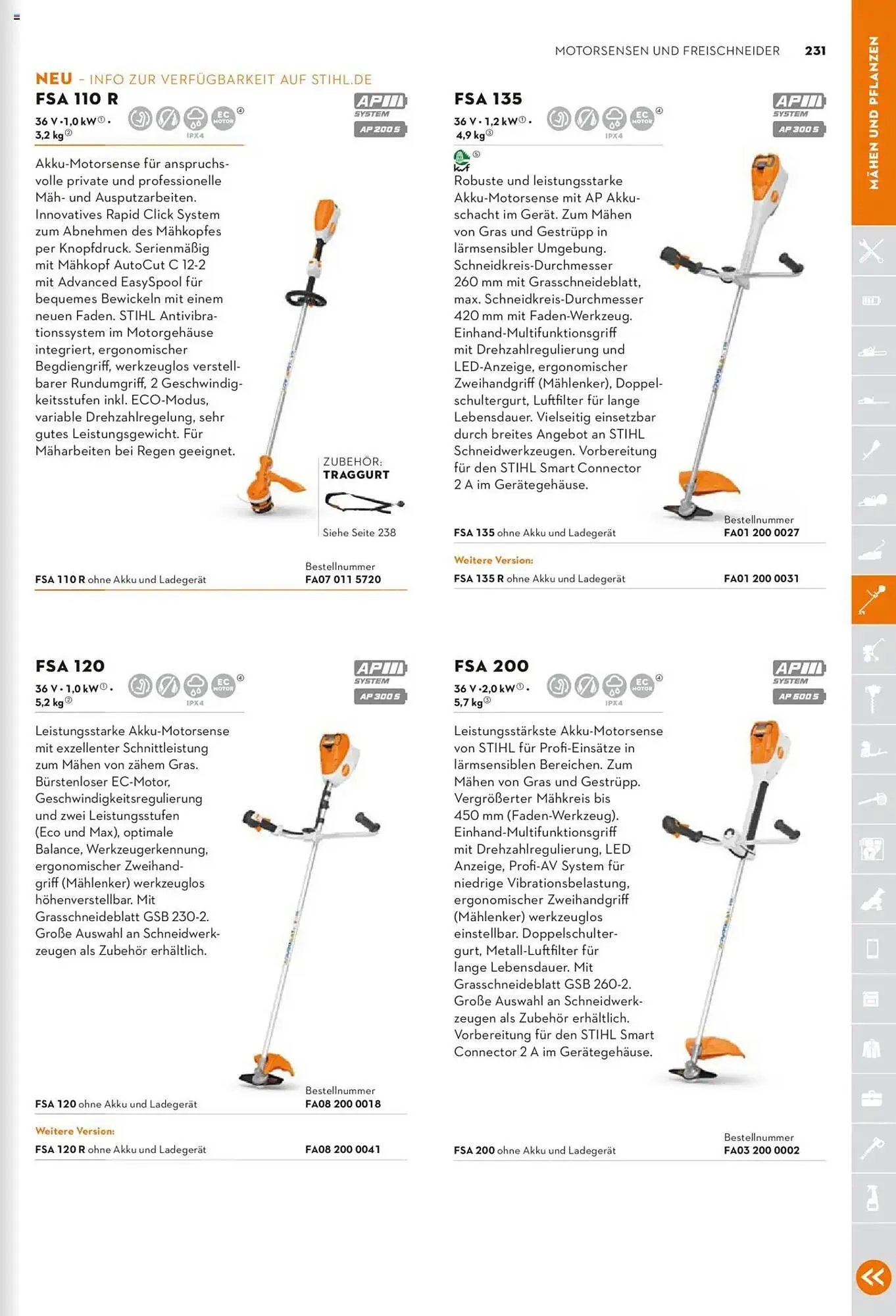 STIHL Prospekt von 1. Januar bis 31. Dezember 2025 - Prospekt seite 231