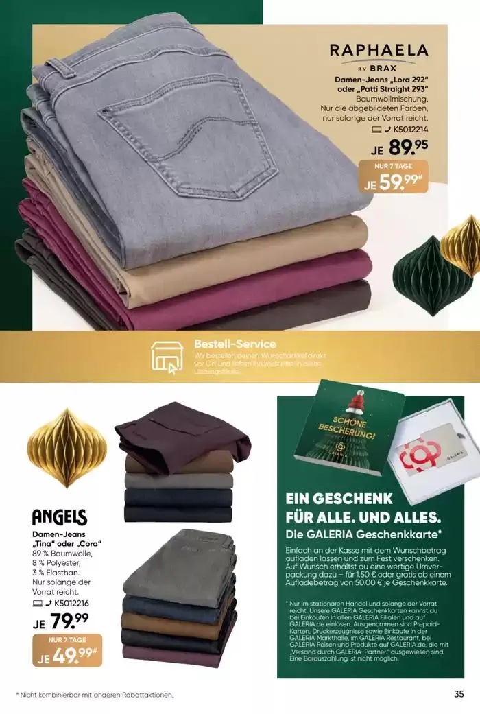 Galeria Karstadt Kaufhof Angebote von 16. Dezember bis 30. Dezember 2024 - Prospekt seite 28