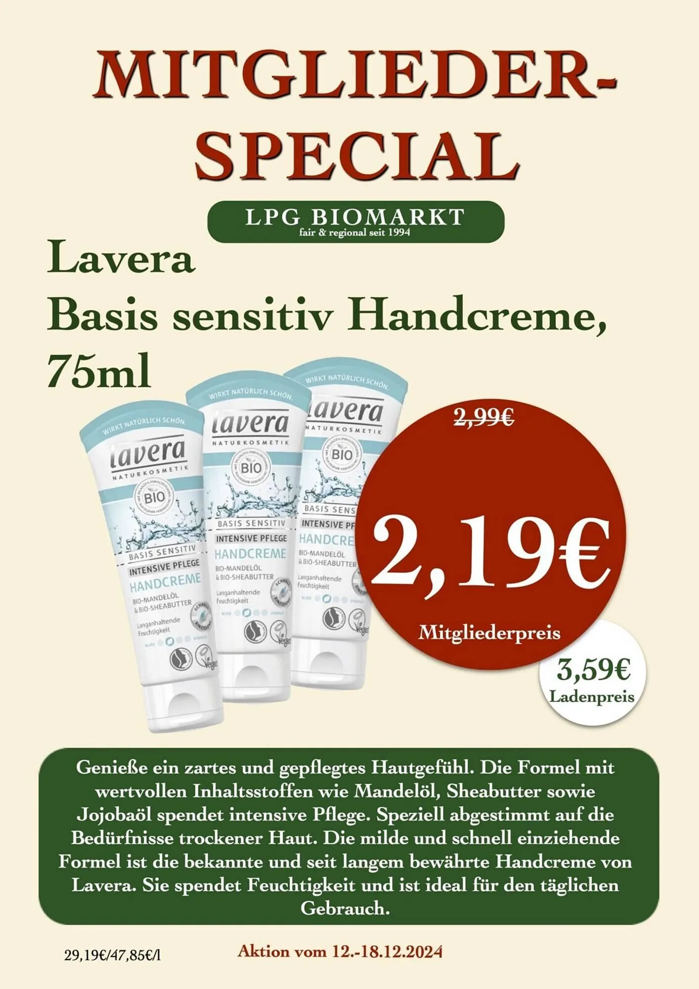 LPG Biomarkt Prospekt von 12. Dezember bis 18. Dezember 2024 - Prospekt seite 18