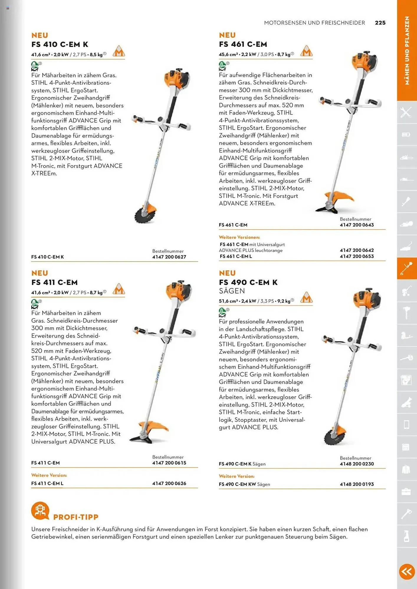 STIHL Prospekt von 1. Januar bis 31. Dezember 2025 - Prospekt seite 225