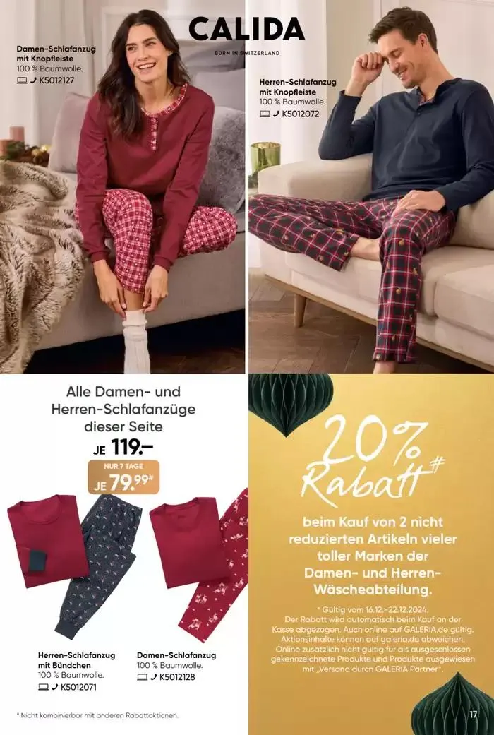 Galeria Karstadt Kaufhof Angebote von 16. Dezember bis 30. Dezember 2024 - Prospekt seite 8