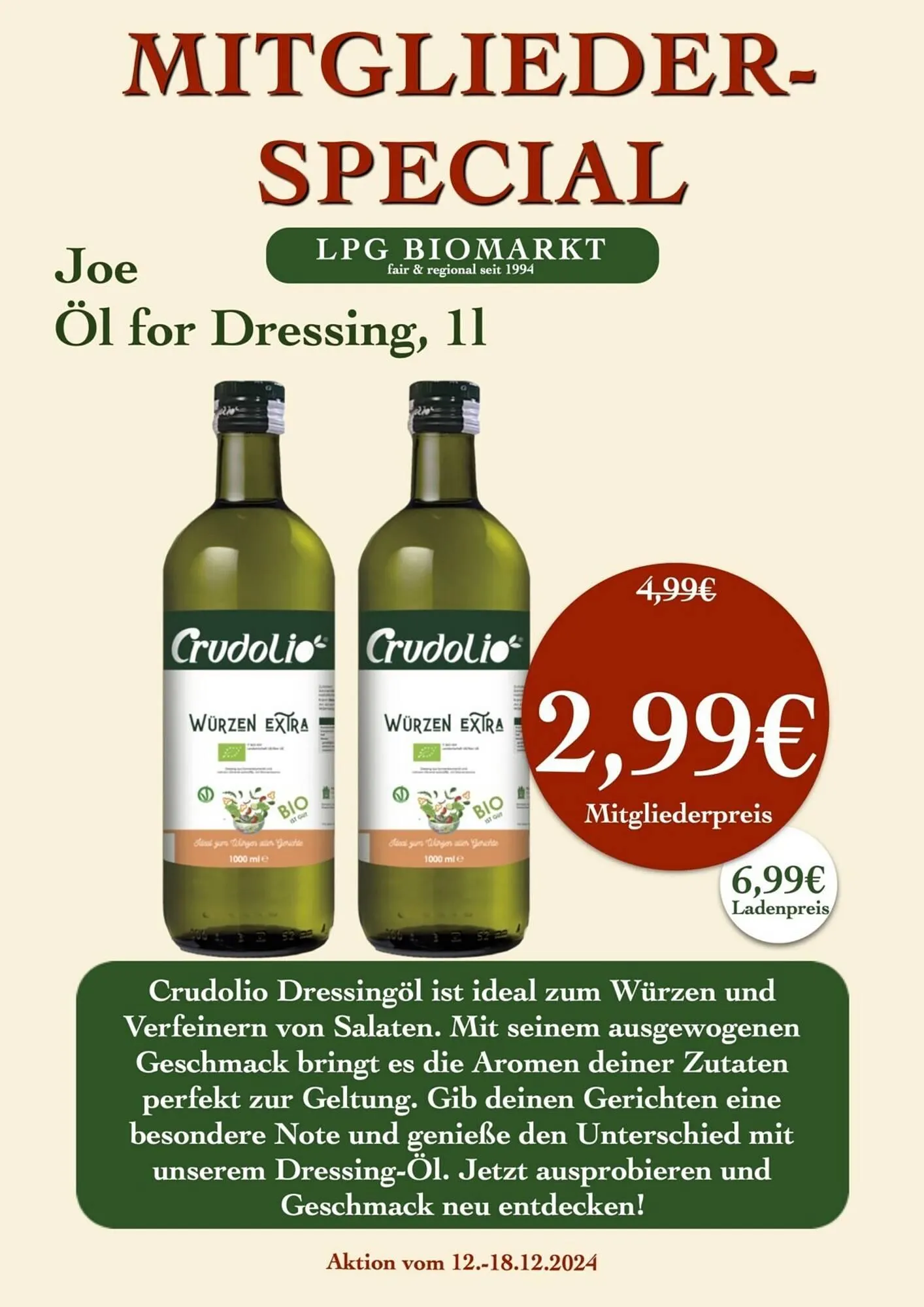 LPG Biomarkt Prospekt von 12. Dezember bis 18. Dezember 2024 - Prospekt seite 12