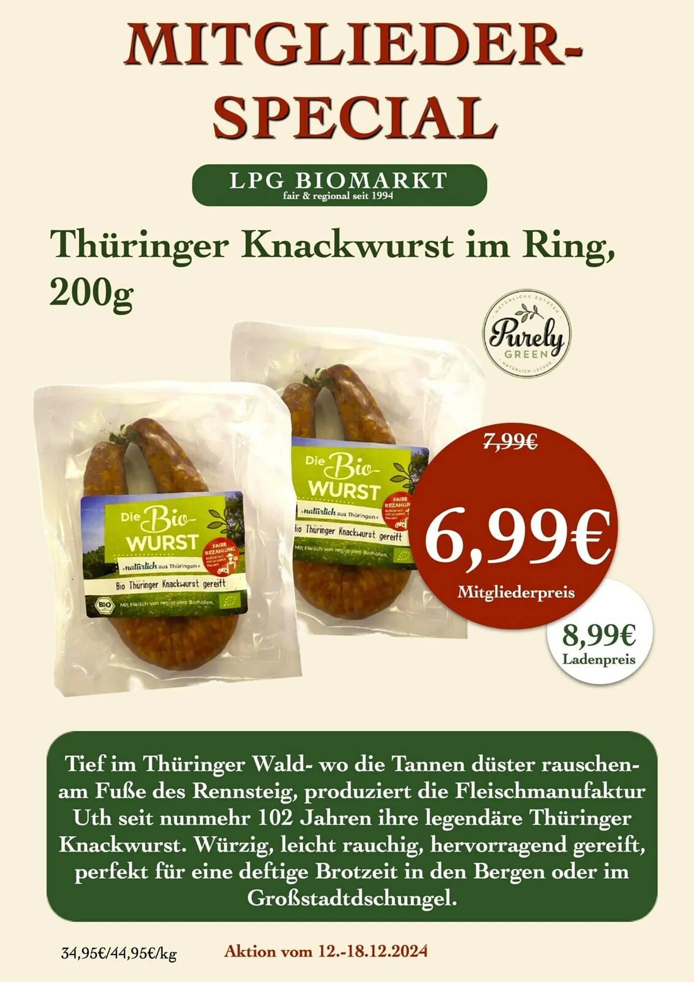 LPG Biomarkt Prospekt von 12. Dezember bis 18. Dezember 2024 - Prospekt seite 7