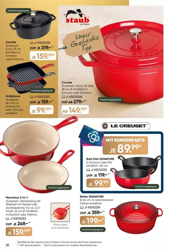 Galeria Karstadt Kaufhof Angebote von 16. Dezember bis 30. Dezember 2024 - Prospekt seite 18
