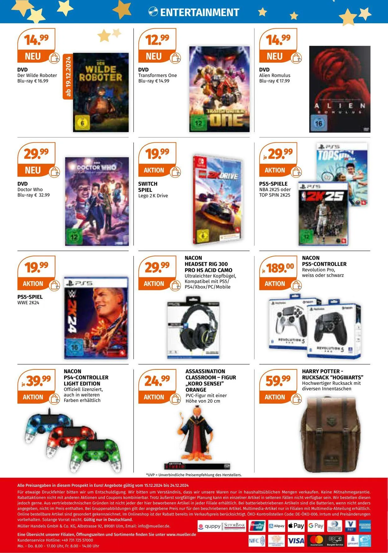 Müller Aktueller Prospekt von 16. Dezember bis 22. Dezember 2024 - Prospekt seite 20
