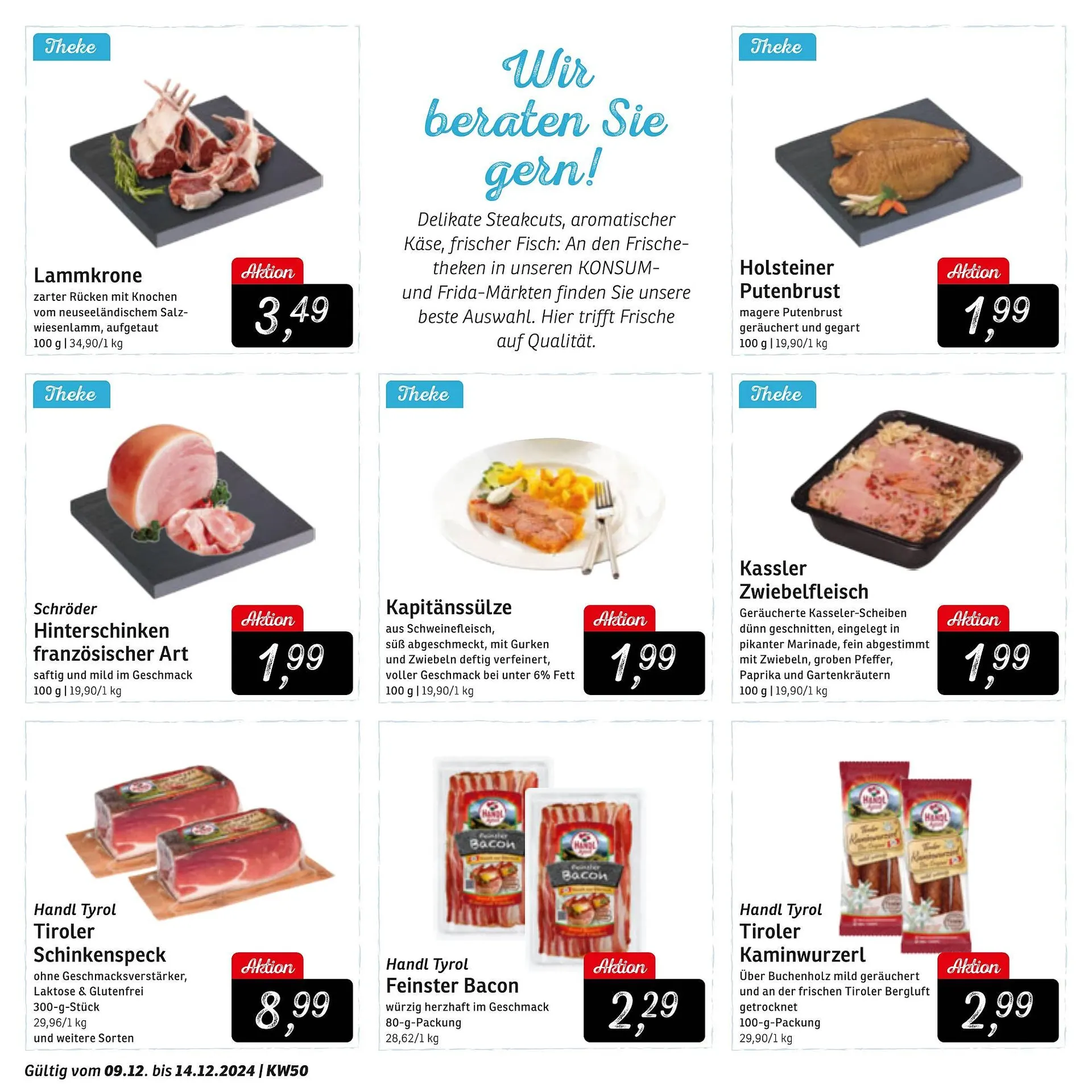 KONSUM Prospekt von 9. Dezember bis 14. Dezember 2024 - Prospekt seite 8