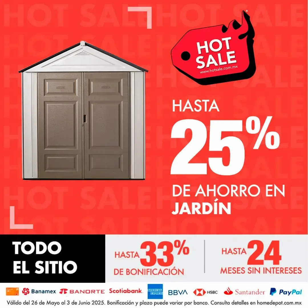 Catálogo de The Home Depot Hot Sale 26 de mayo al 3 de junio 2025 - Pagina 1