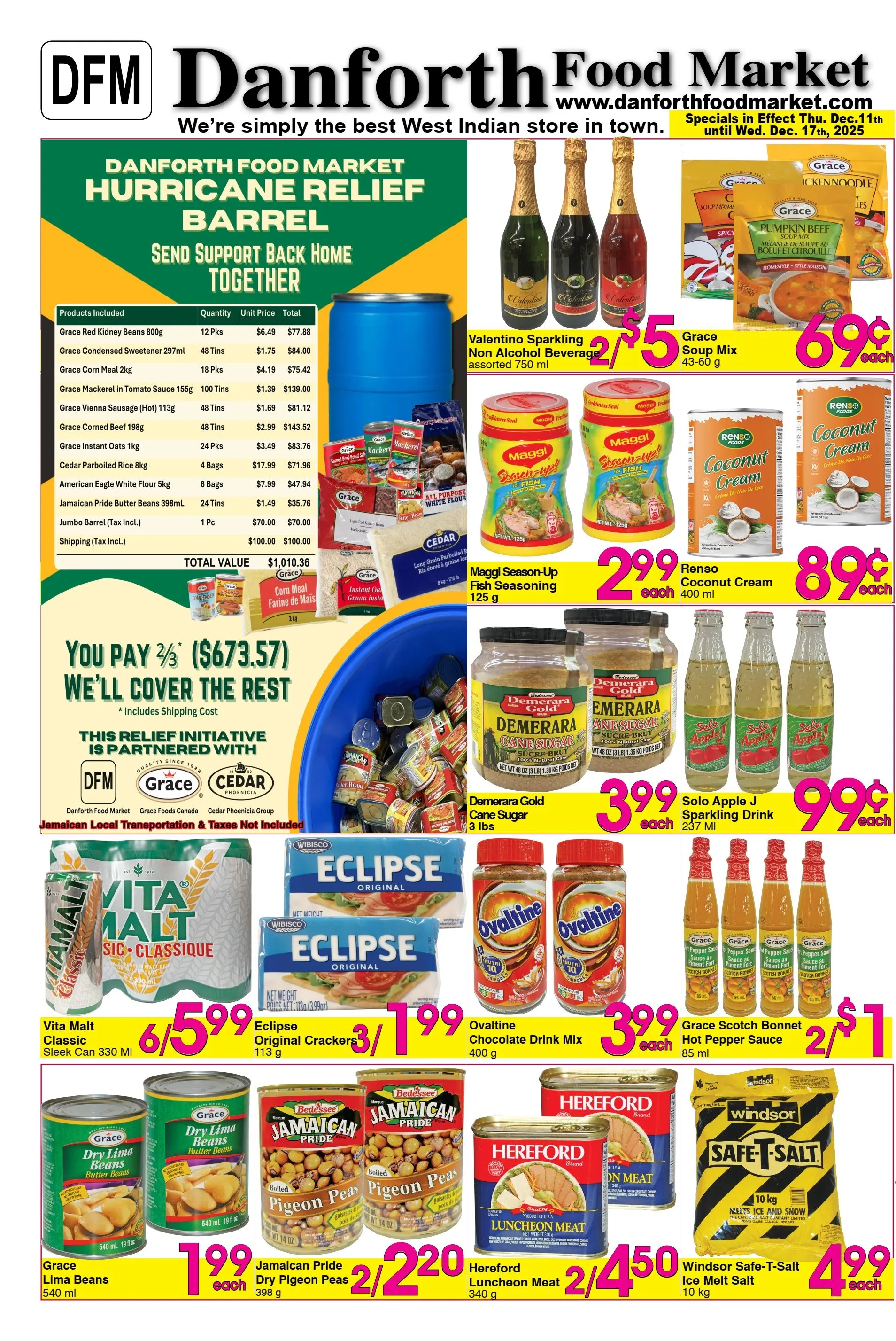 Danforth Food Market Sales from December 11 to December 17 2025 - flyer page 1