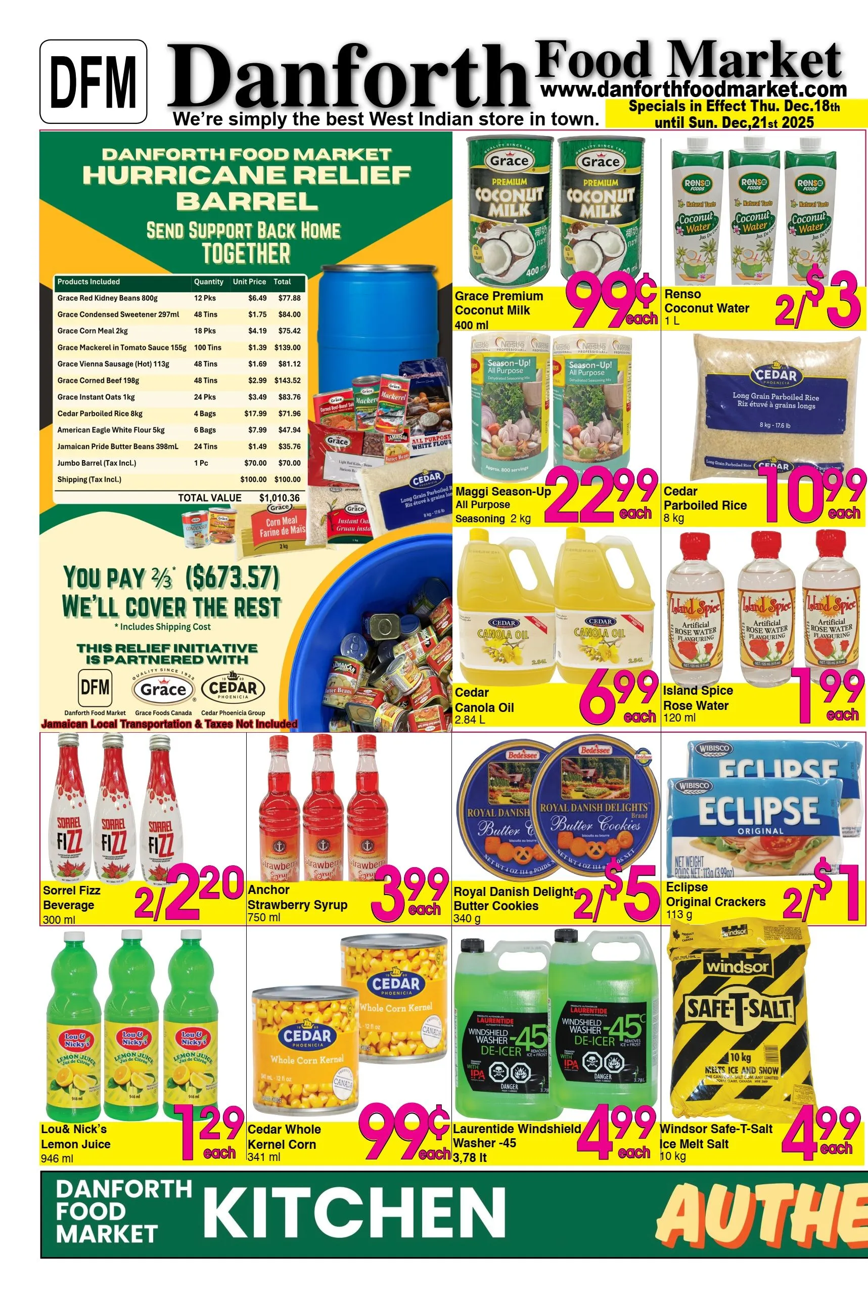 Danforth Food Market Sales from December 18 to December 24 2025 - flyer page 1