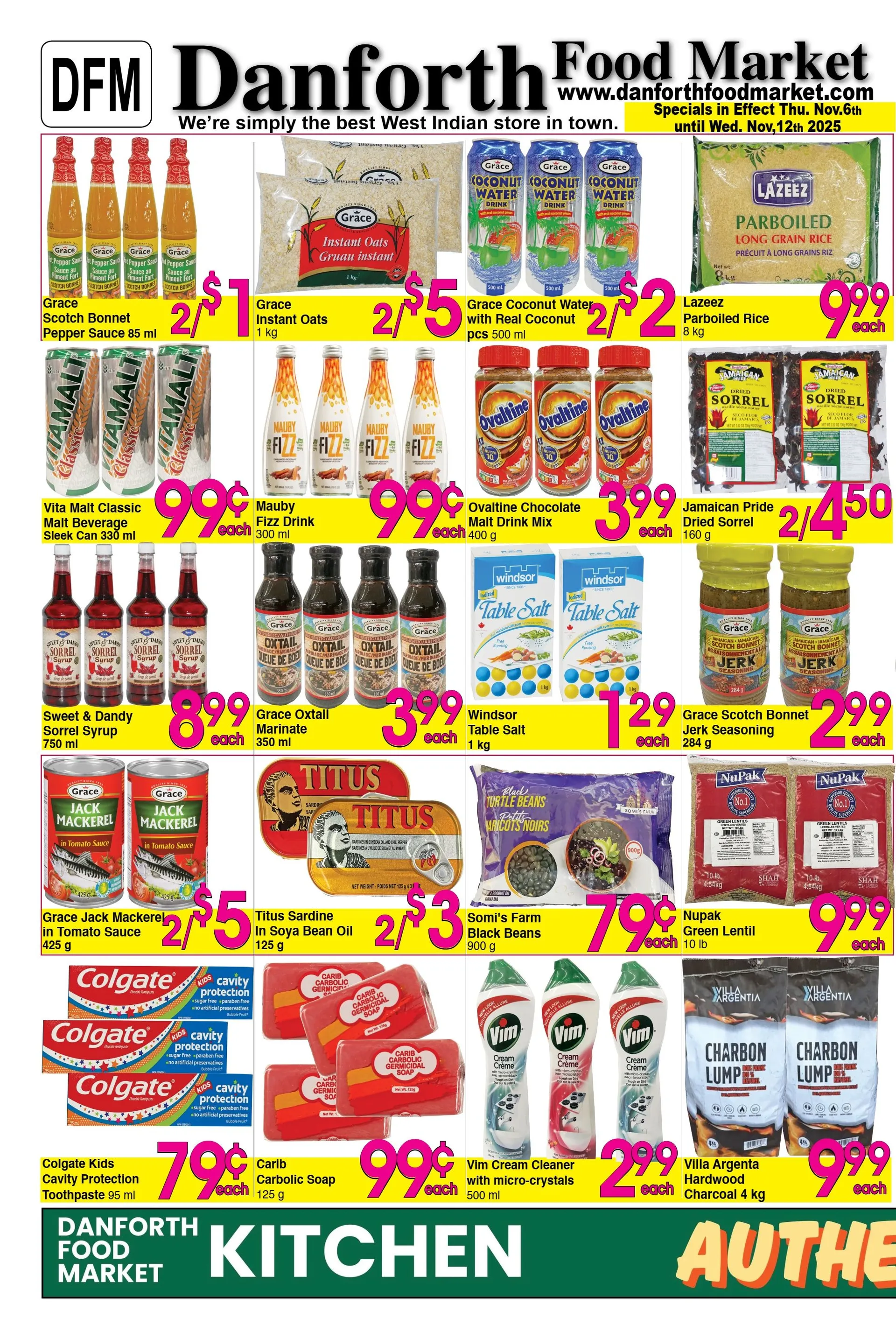 Danforth Food Market Sales from November 6 to November 12 2025 - flyer page 1