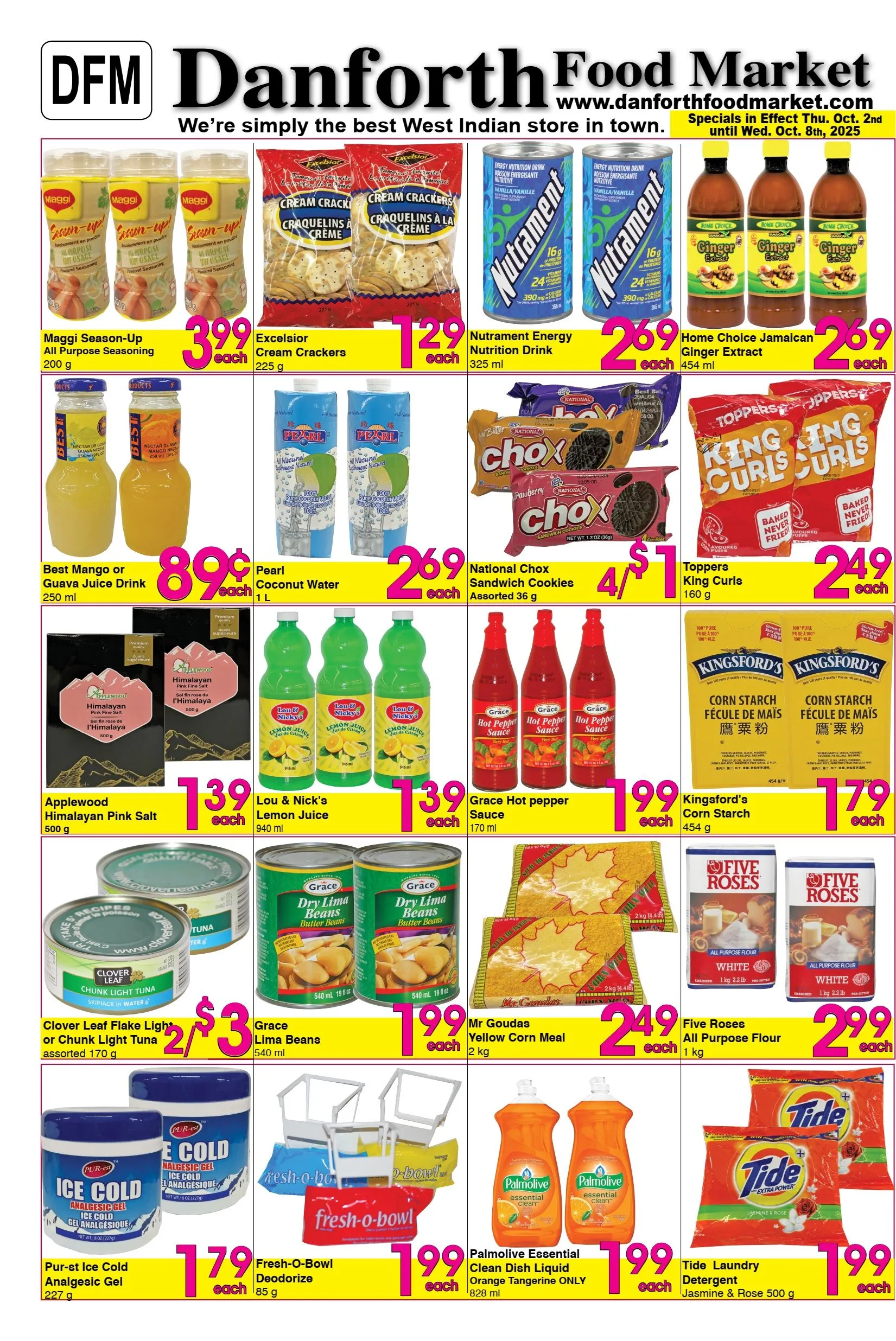 Danforth Food Market Sales from October 2 to October 8 2025 - flyer page 1