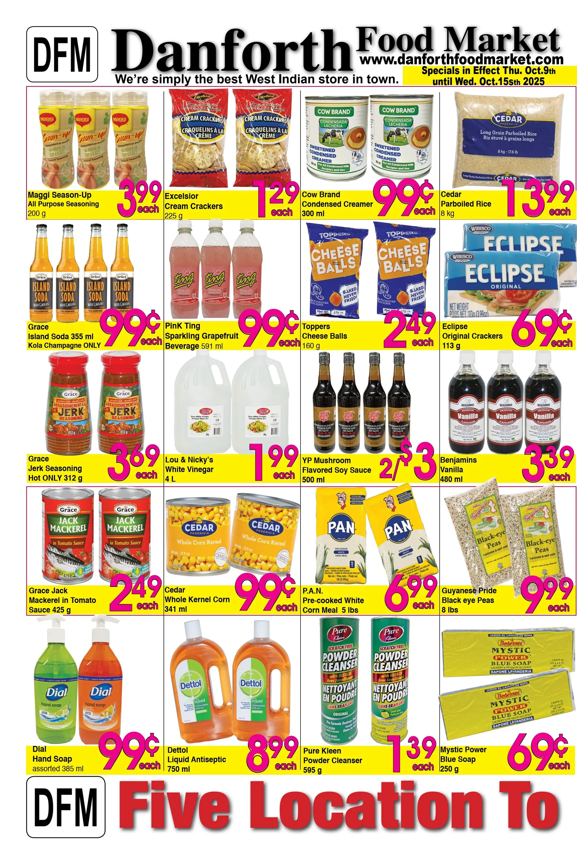 Danforth Food Market Sales from October 9 to October 15 2025 - flyer page 1