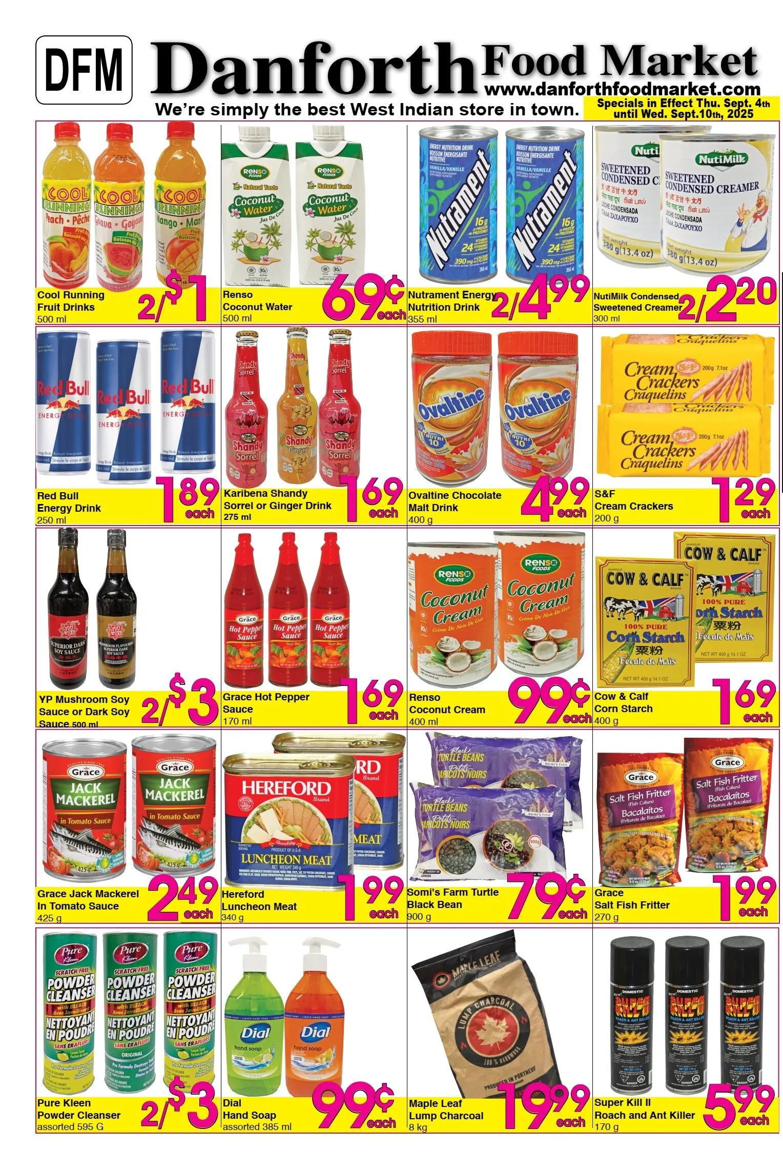 Danforth Food Market Sales from September 4 to September 10 2025 - flyer page 1