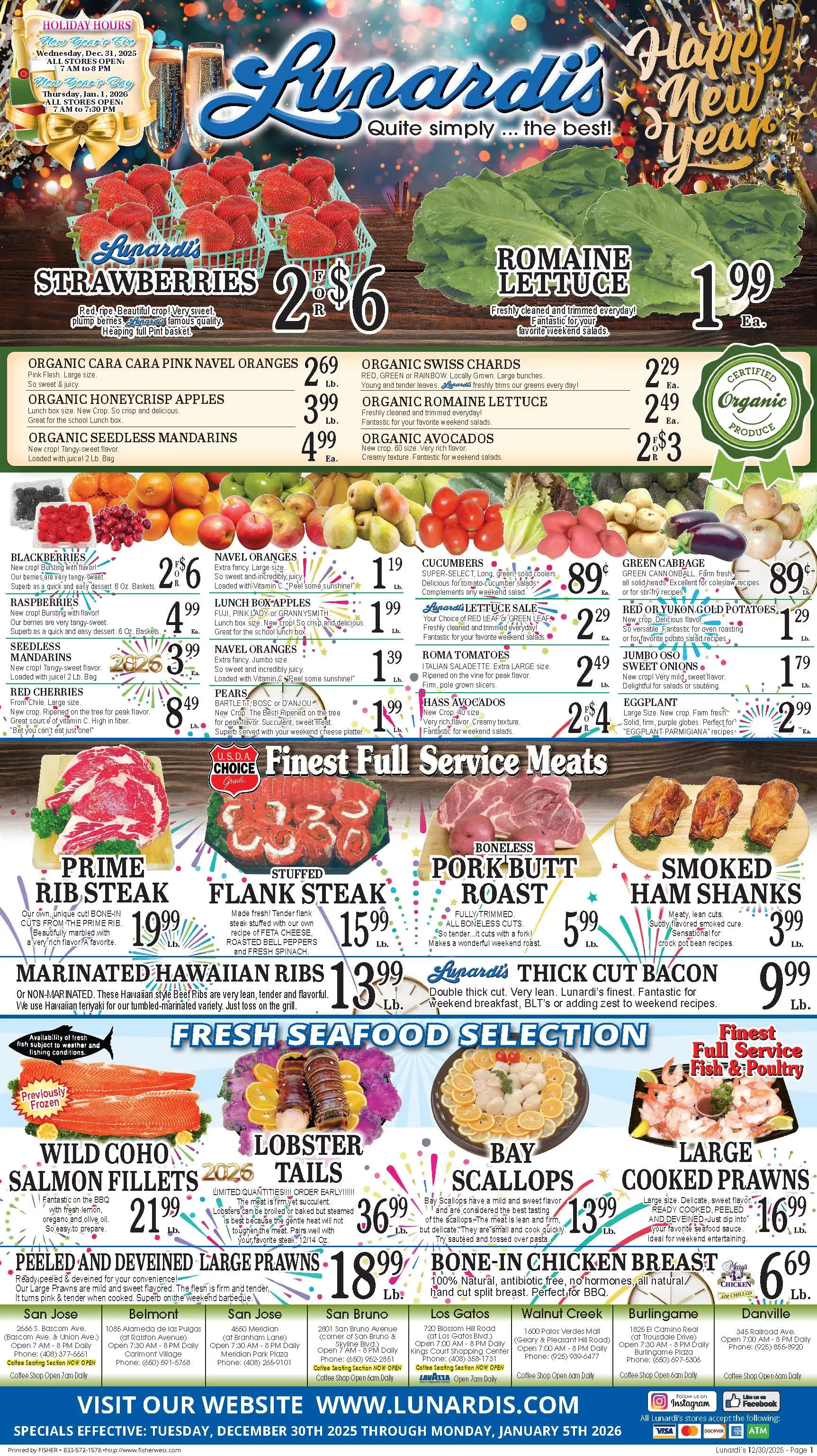 Weekly ad Lunardi's Sales from December 30 to January 5 2026 - Page 1