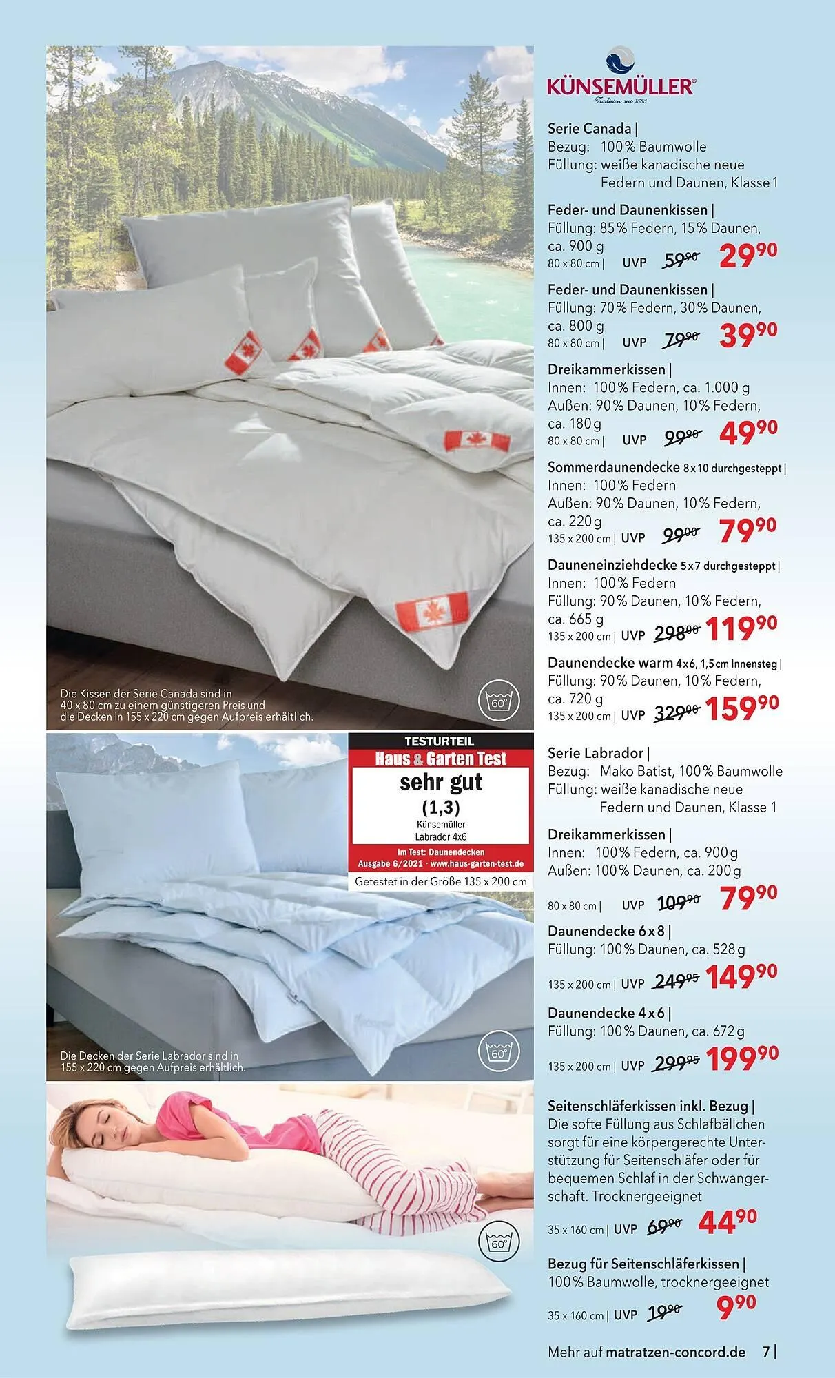 Matratzen Concord Prospekt von 25. März bis 28. April 2026 - Prospekt seite 7