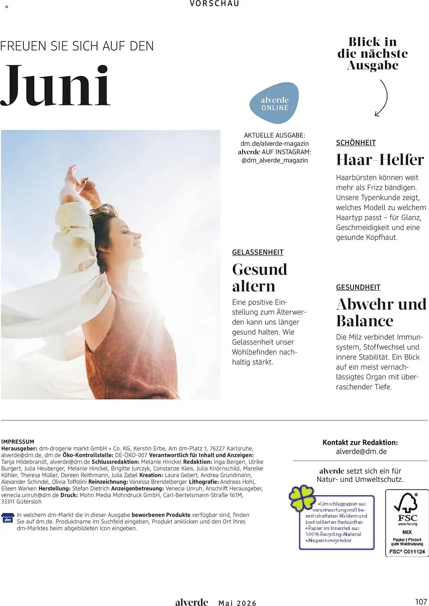Dm drogerie Magazin von 1. Mai bis 31. Mai 2026 - Prospekt seite 107