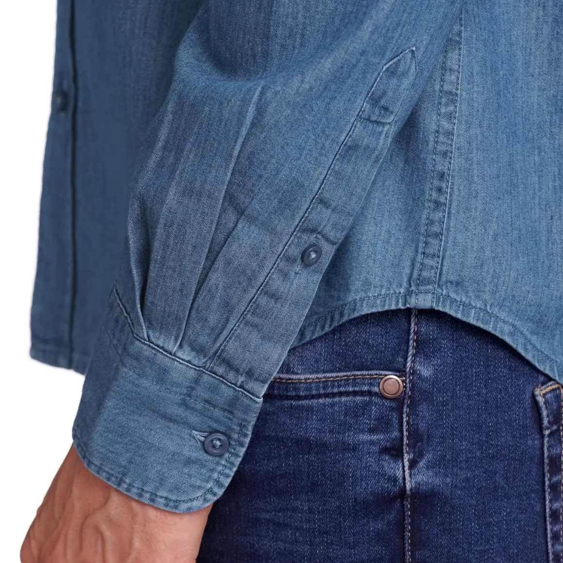 Herren Hemd in Jeans-Optik