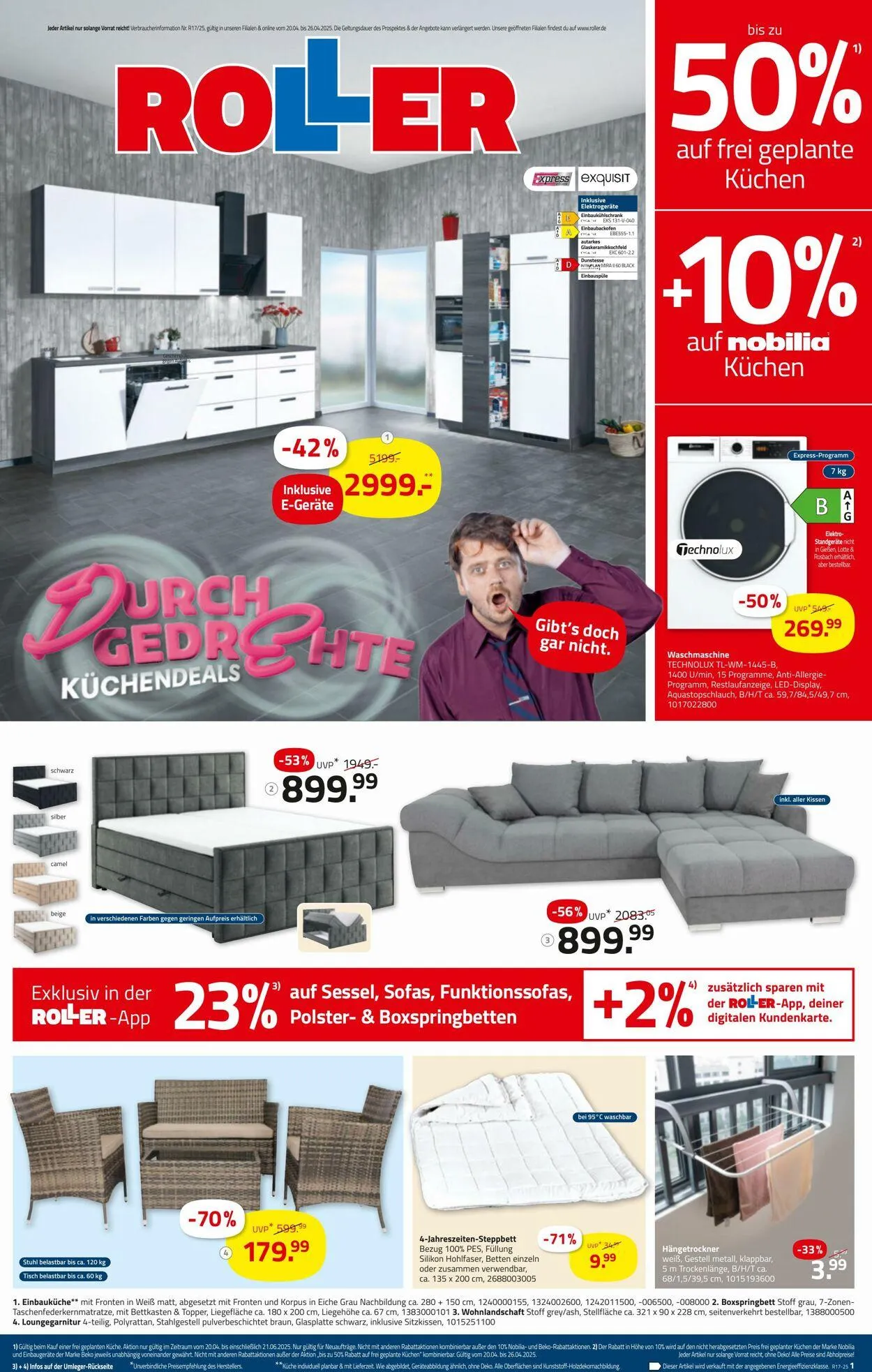 Roller Aktueller Prospekt von 20. April bis 26. April 2025 - Prospekt seite 1