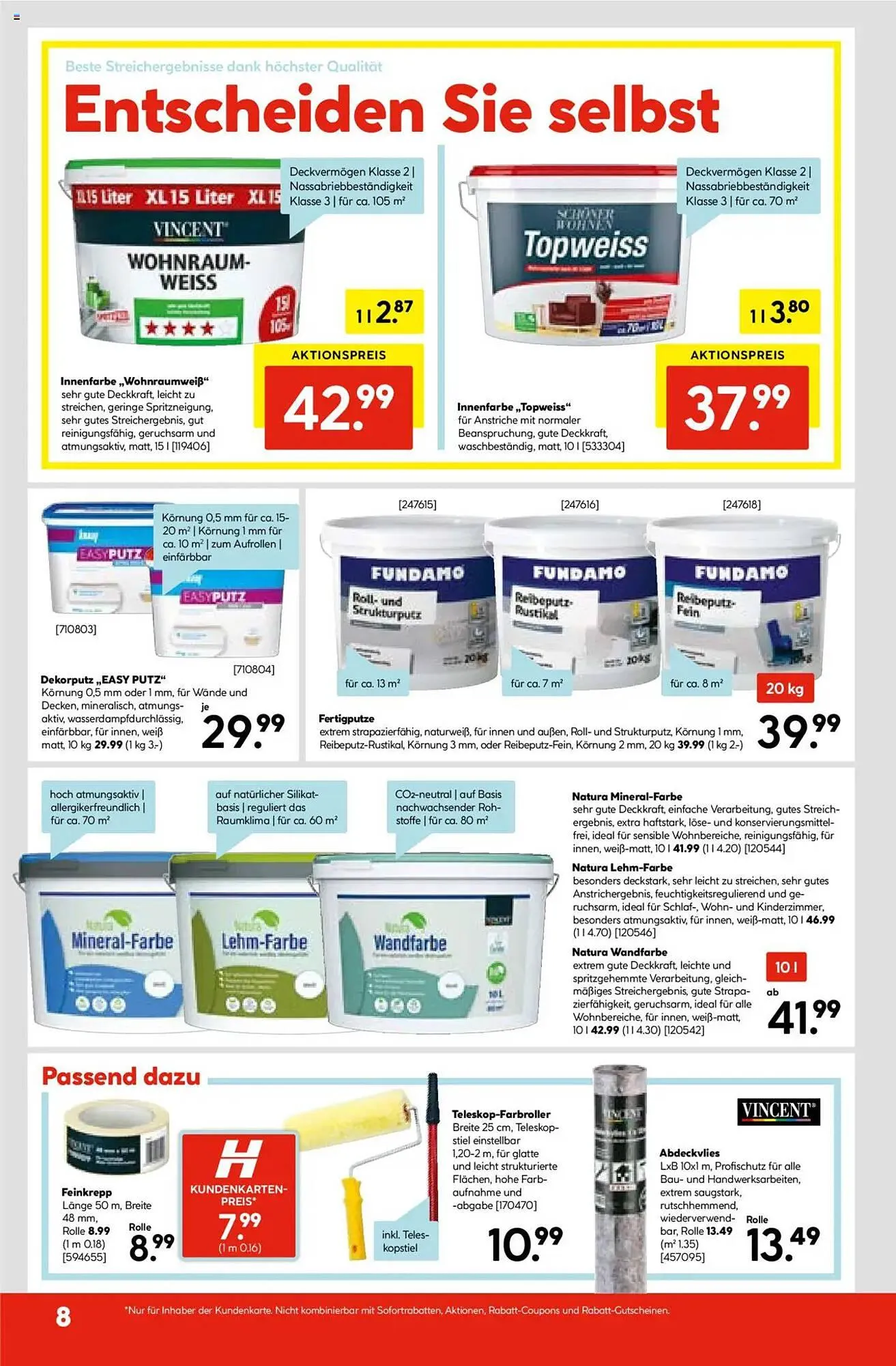 Hellweg Prospekt von 4. August bis 9. August 2025 - Prospekt seite 8