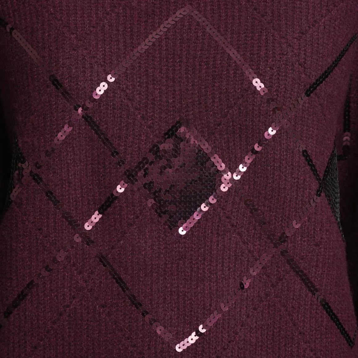 Damen Strickpullover mit Pailletten