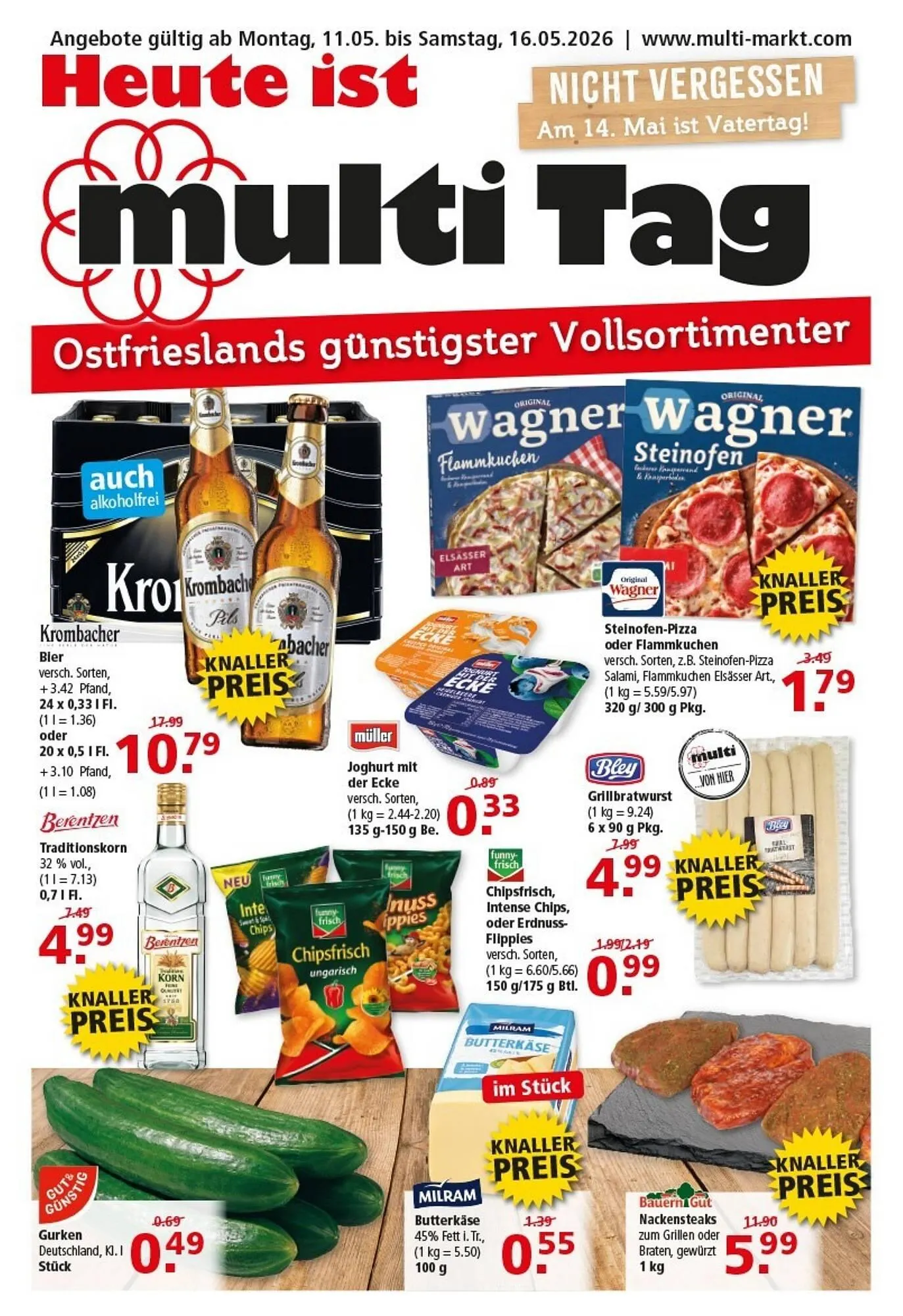 Multi Markt Prospekt von 11. Mai bis 16. Mai 2026 - Prospekt seite 1