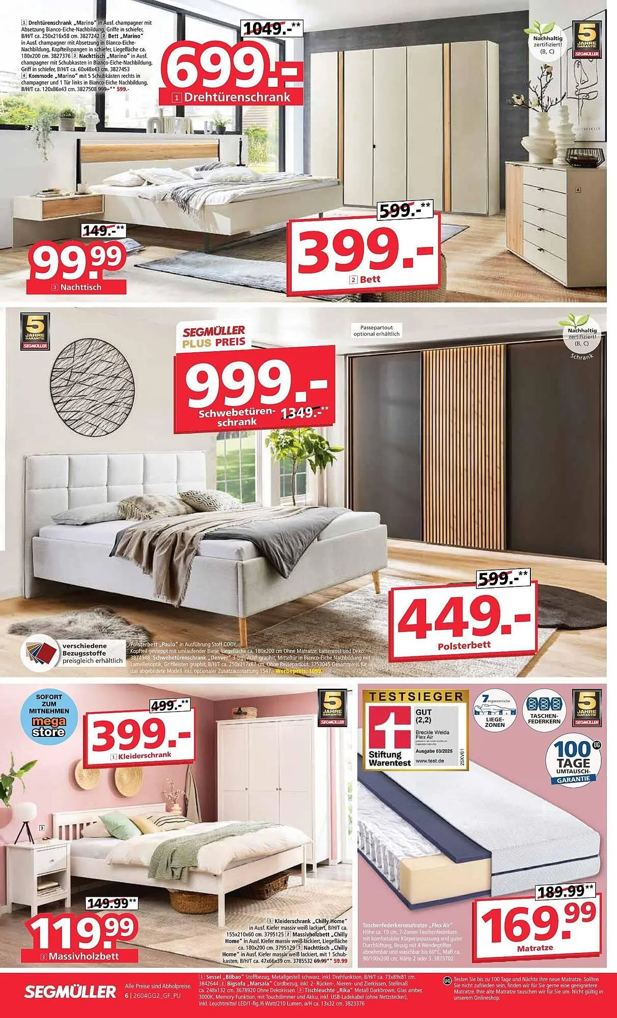 Segmüller Prospekt von 11. April bis 25. April 2026 - Prospekt seite 6
