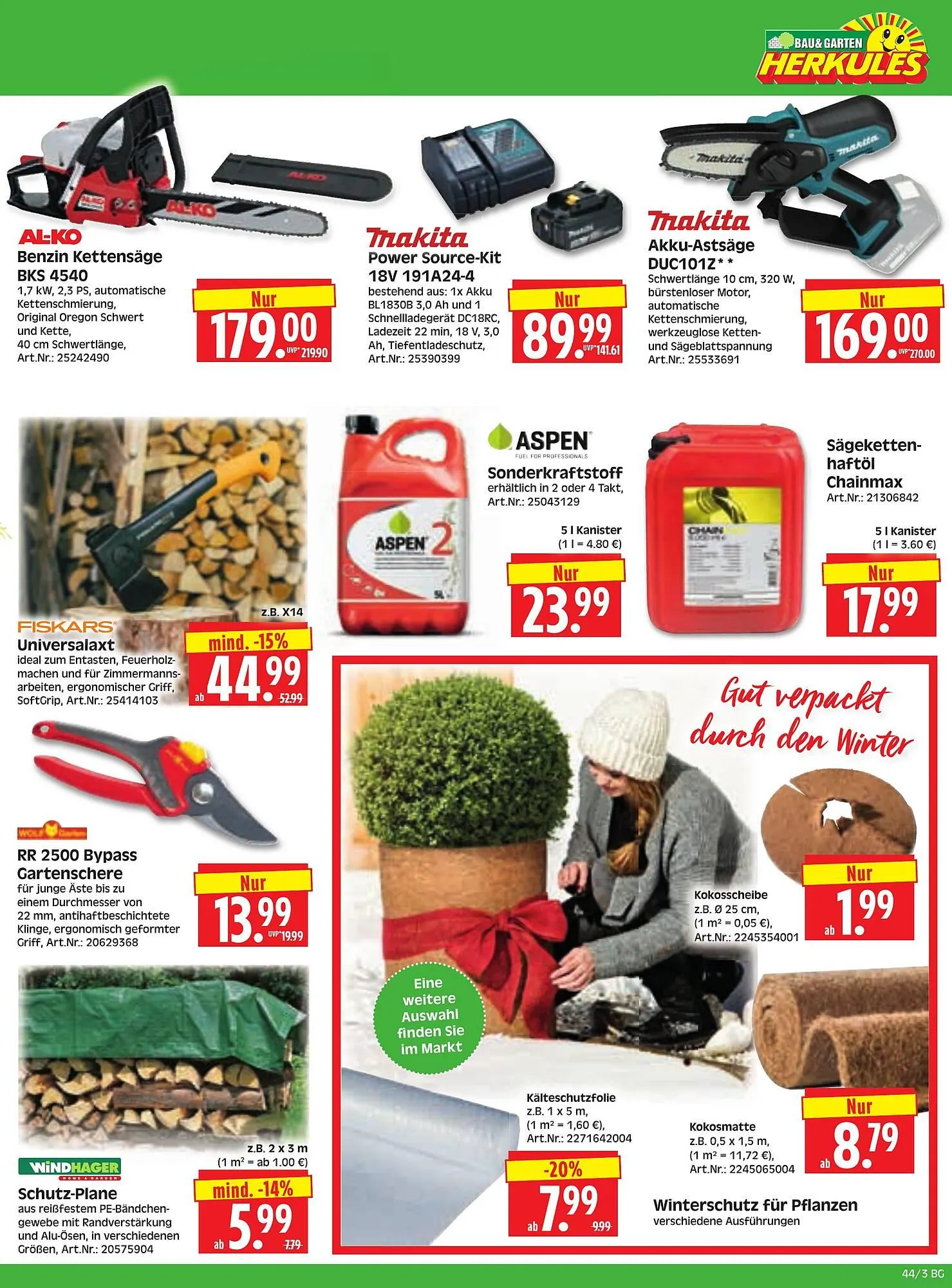 Herkules Baumarkt Prospekt von 27. Oktober bis 1. November 2025 - Prospekt seite 3