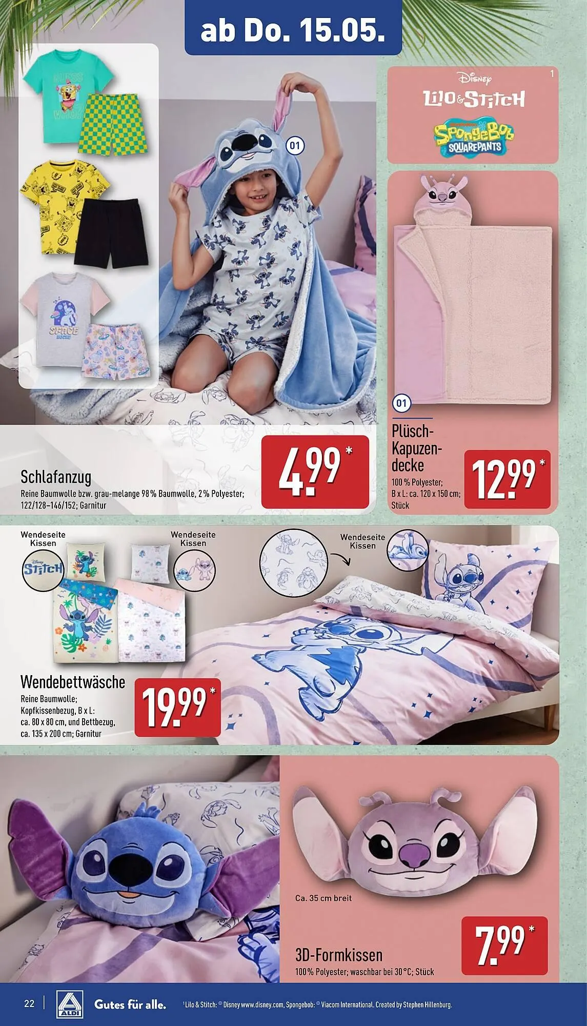 Aldi Nord Prospekt von 12. Mai bis 18. Mai 2025 - Prospekt seite 22