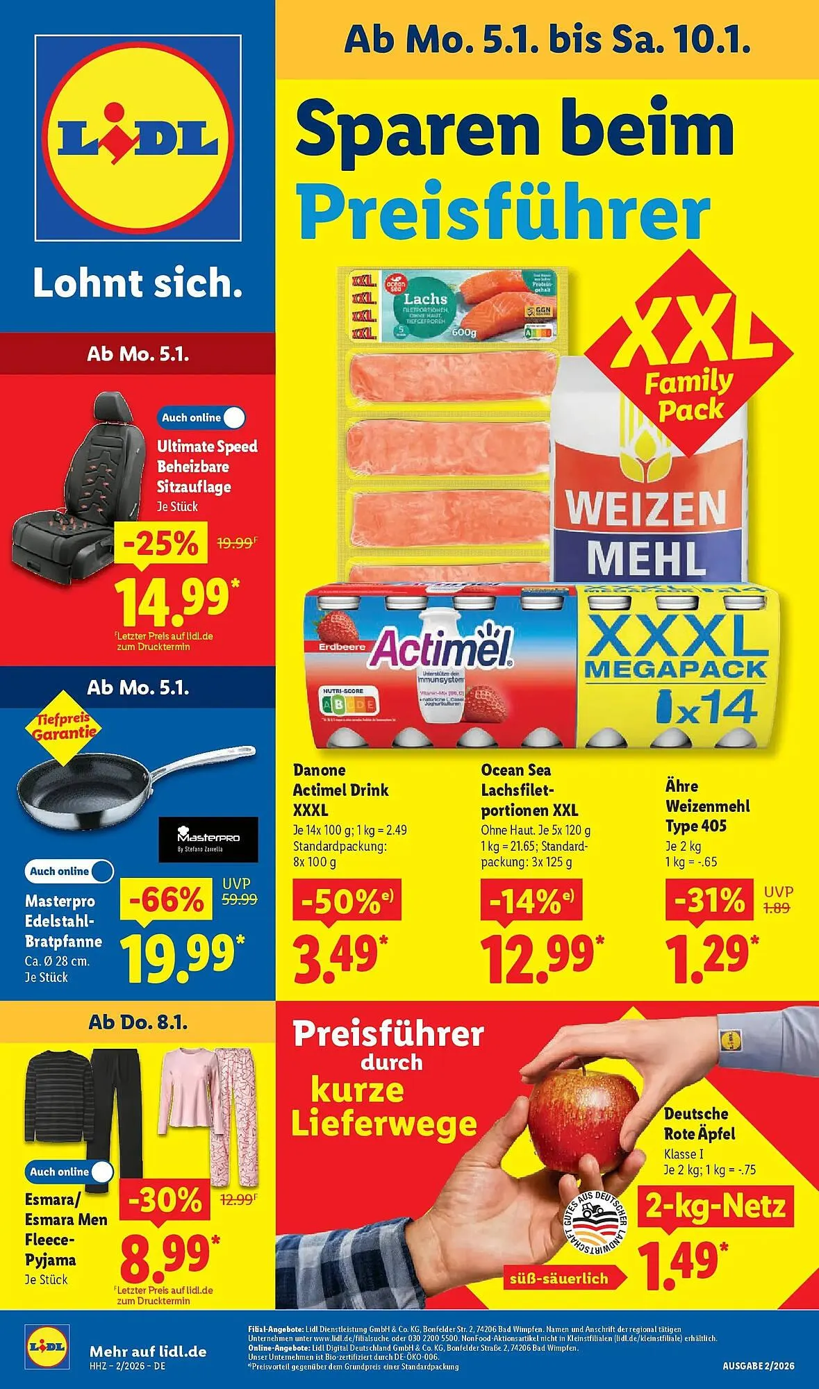 Lidl Prospekt von 4. Januar bis 10. Januar 2026 - Prospekt seite 1