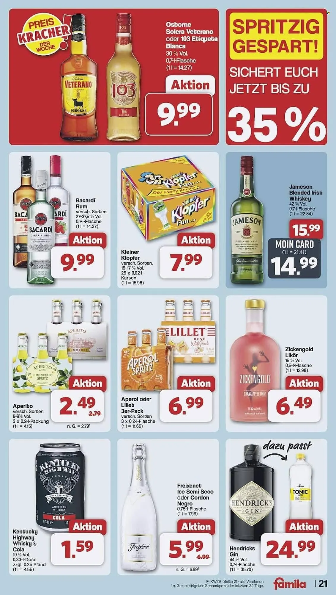 Famila Nord Ost Prospekt von 14. Juli bis 19. Juli 2025 - Prospekt seite 21