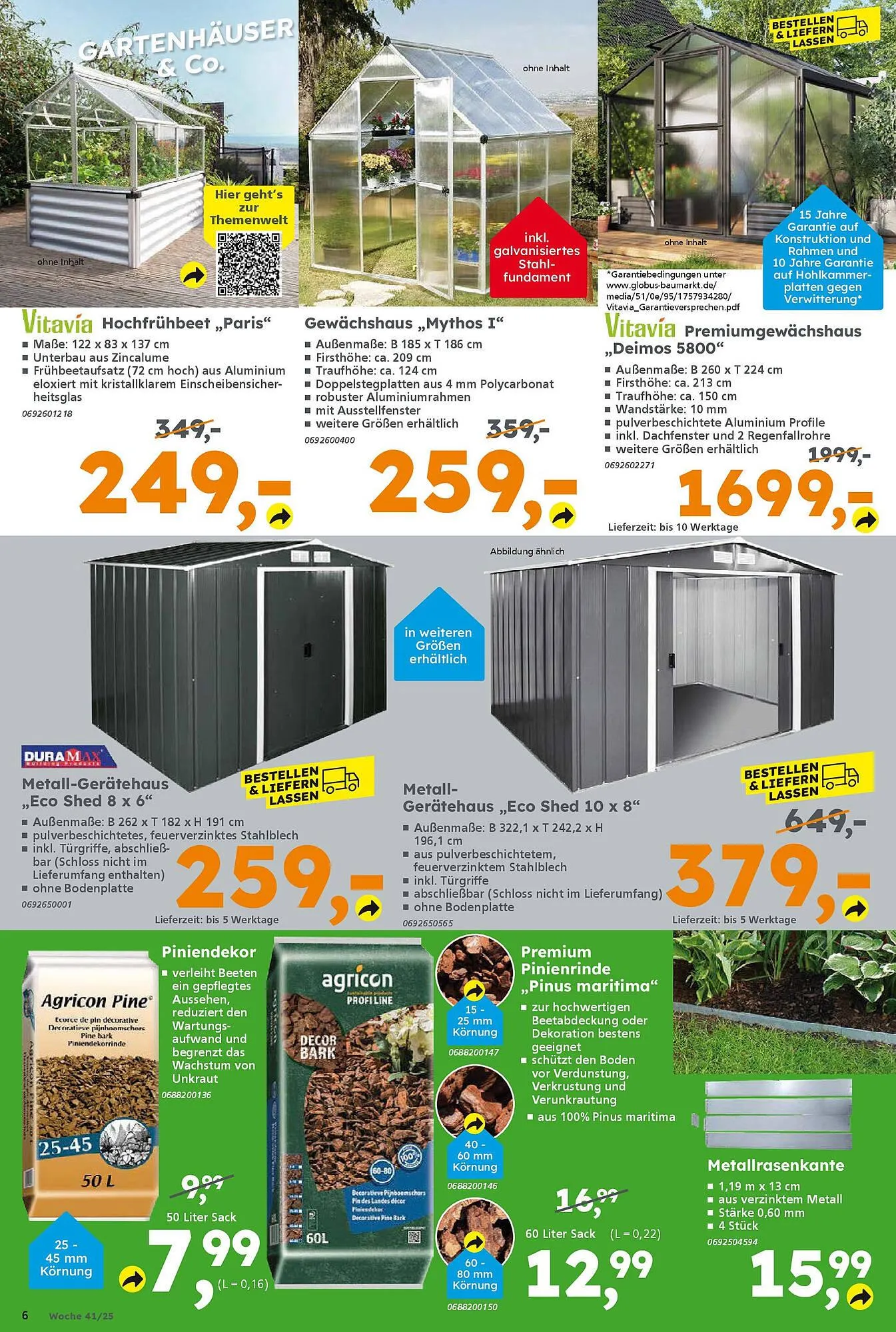 Globus Baumarkt Prospekt von 5. Oktober bis 11. Oktober 2025 - Prospekt seite 6