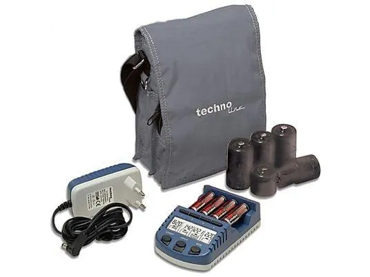 TECHNOLINE BC 1000 BLAU/SILBER Ladegerät Universal, blau
