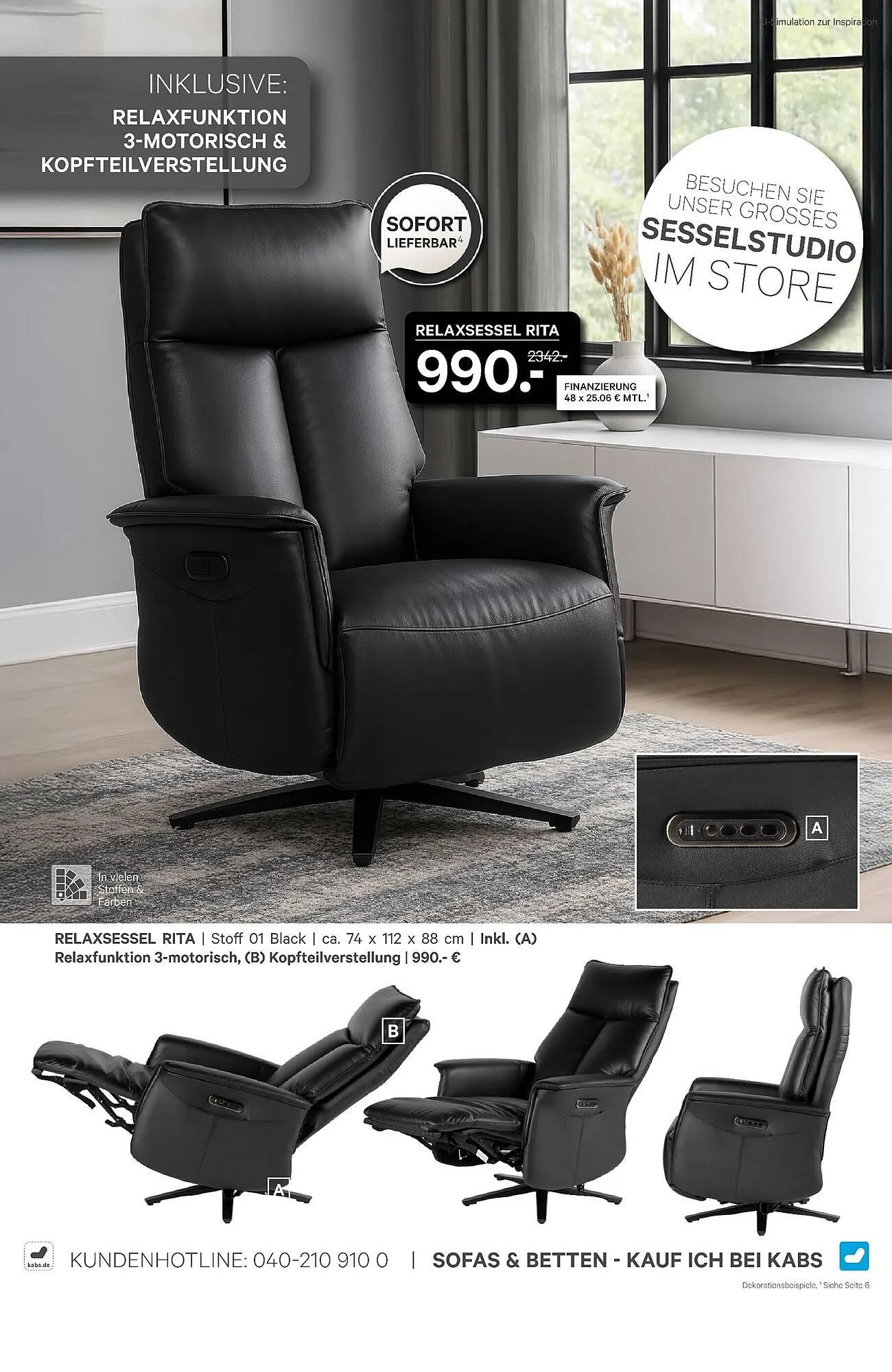 Kabs Polsterwelt Prospekt von 26. März bis 29. April 2026 - Prospekt seite 22