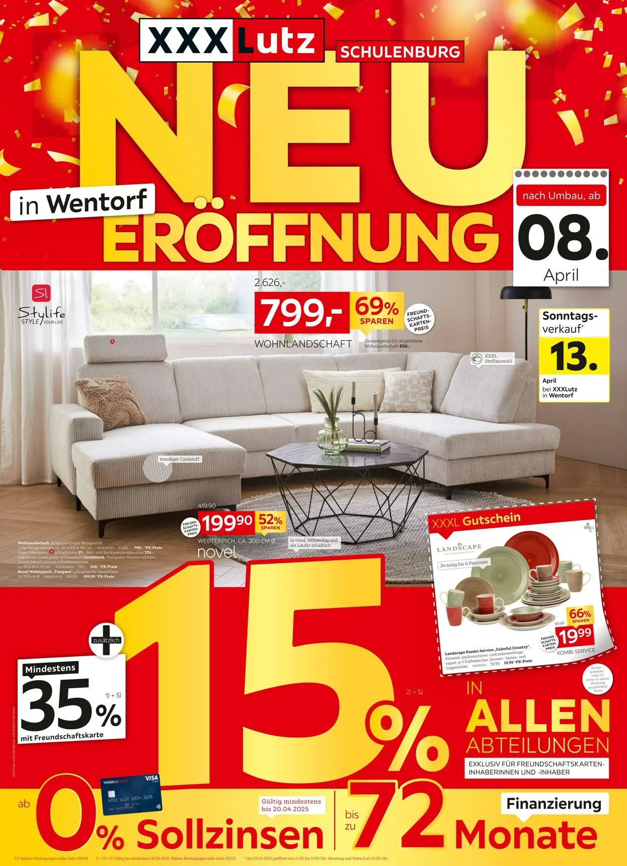 XXXL Aktueller Prospekt von 9. April bis 30. April 2025 - Prospekt seite 1