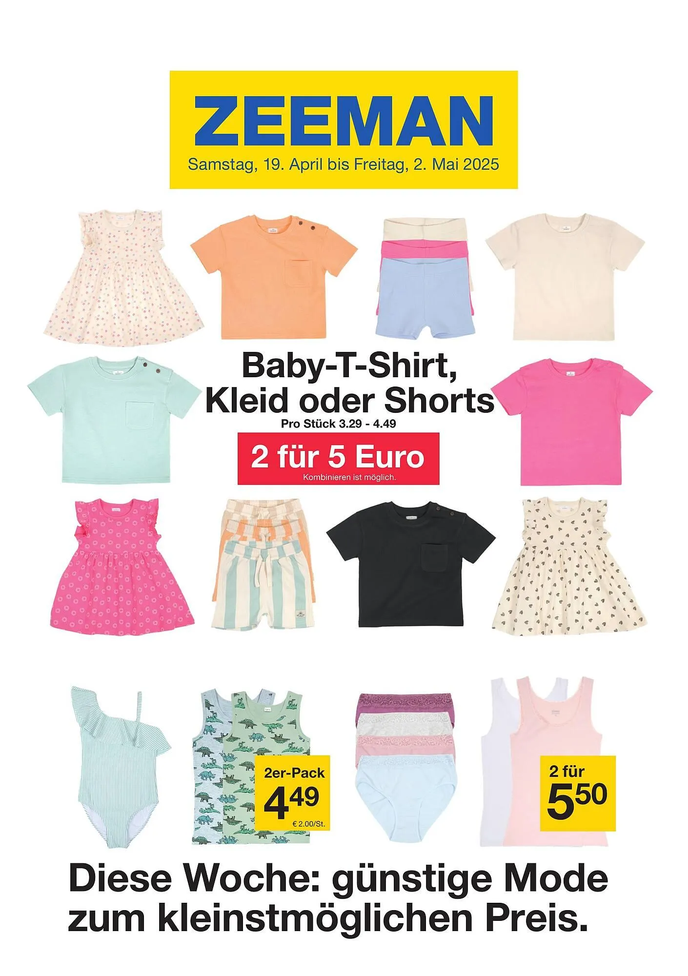 Zeeman Prospekt von 19. April bis 2. Mai 2025 - Prospekt seite 1