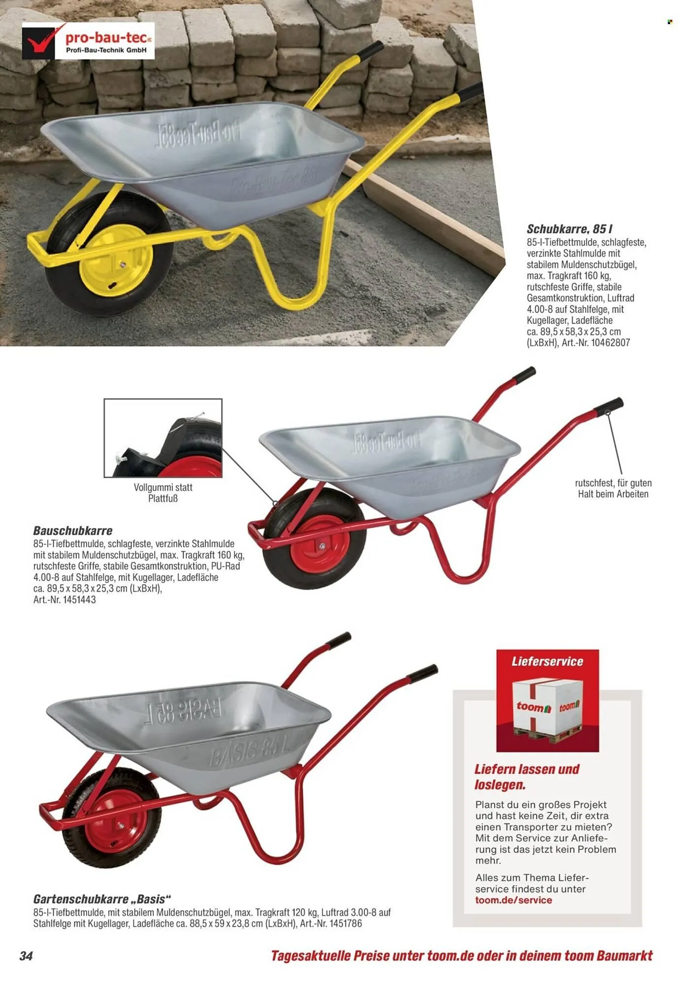 Toom Baumarkt Prospekt von 28. März bis 30. Juni 2026 - Prospekt seite 34