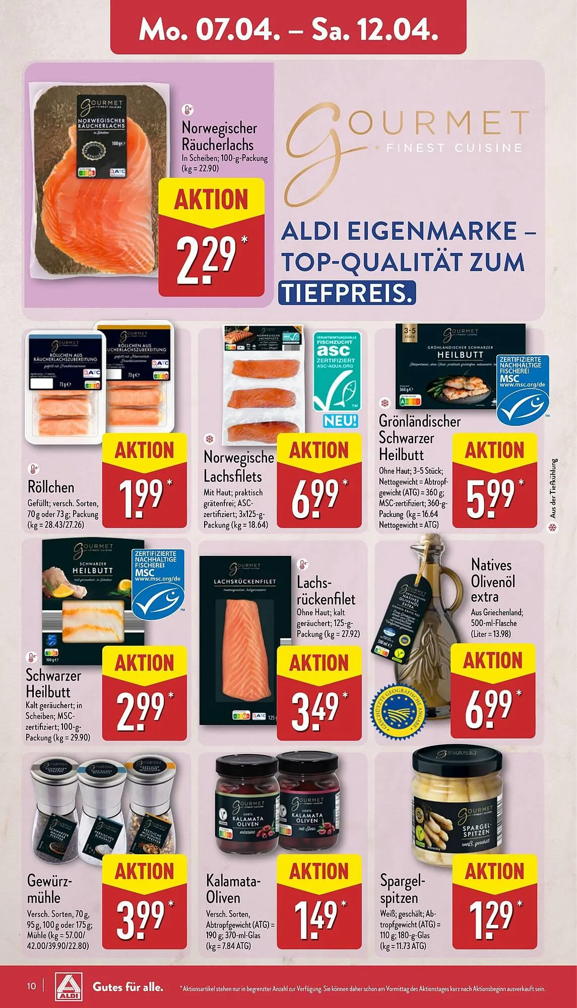 Aldi Nord Prospekt von 7. April bis 12. April 2025 - Prospekt seite 10