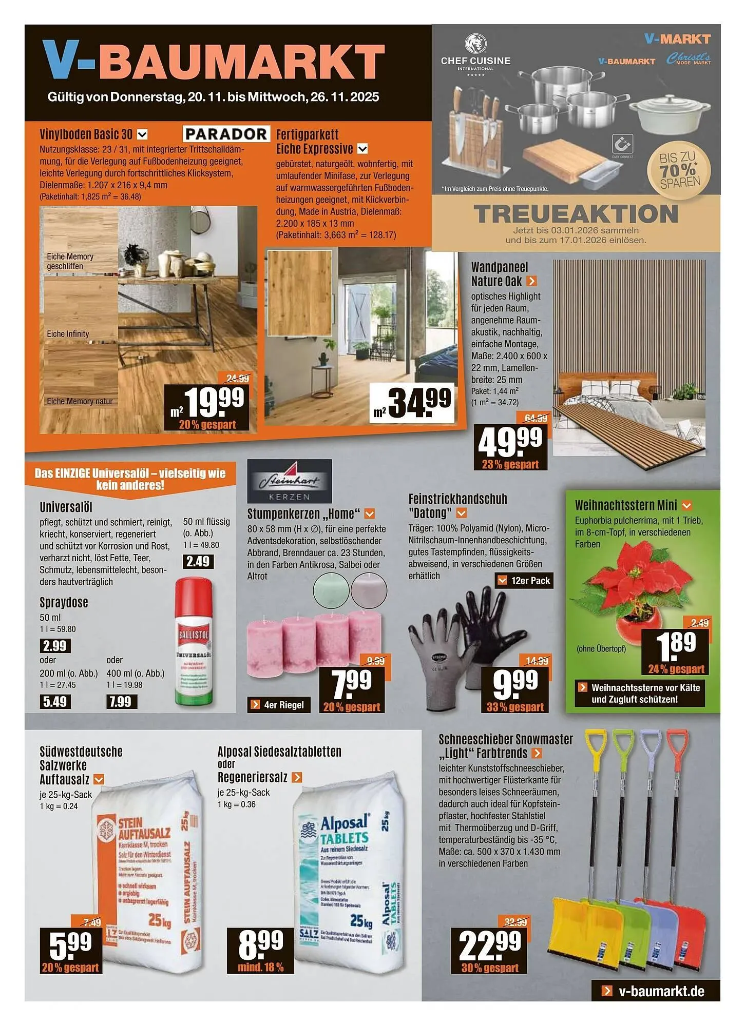 V Baumarkt Prospekt von 20. November bis 27. November 2025 - Prospekt seite 1