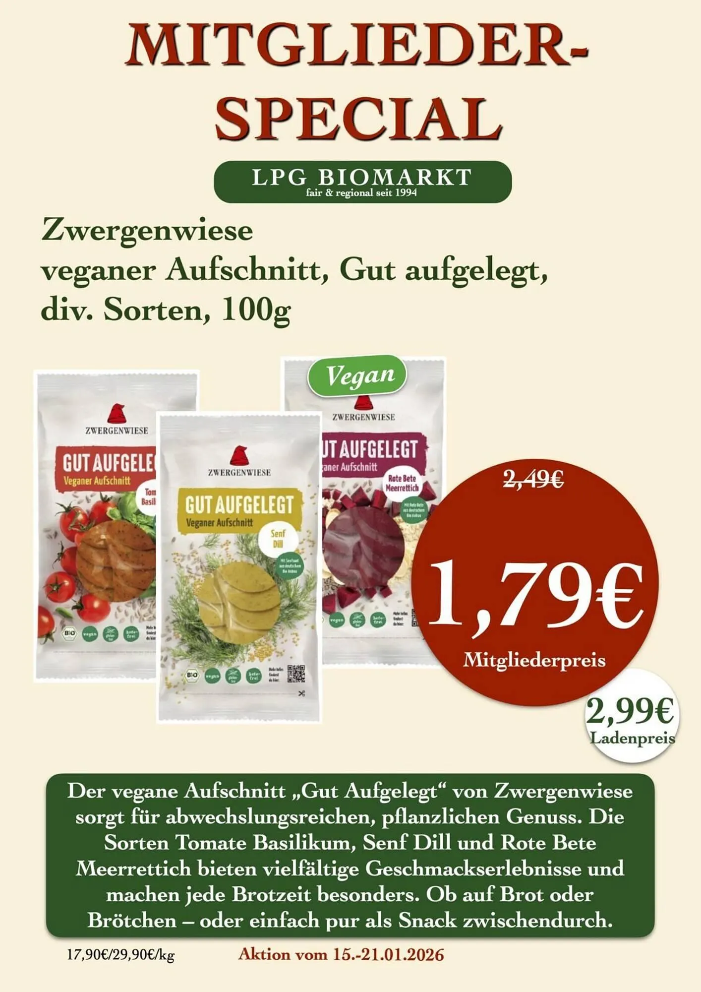 LPG Biomarkt Prospekt von 15. Januar bis 21. Januar 2026 - Prospekt seite 7