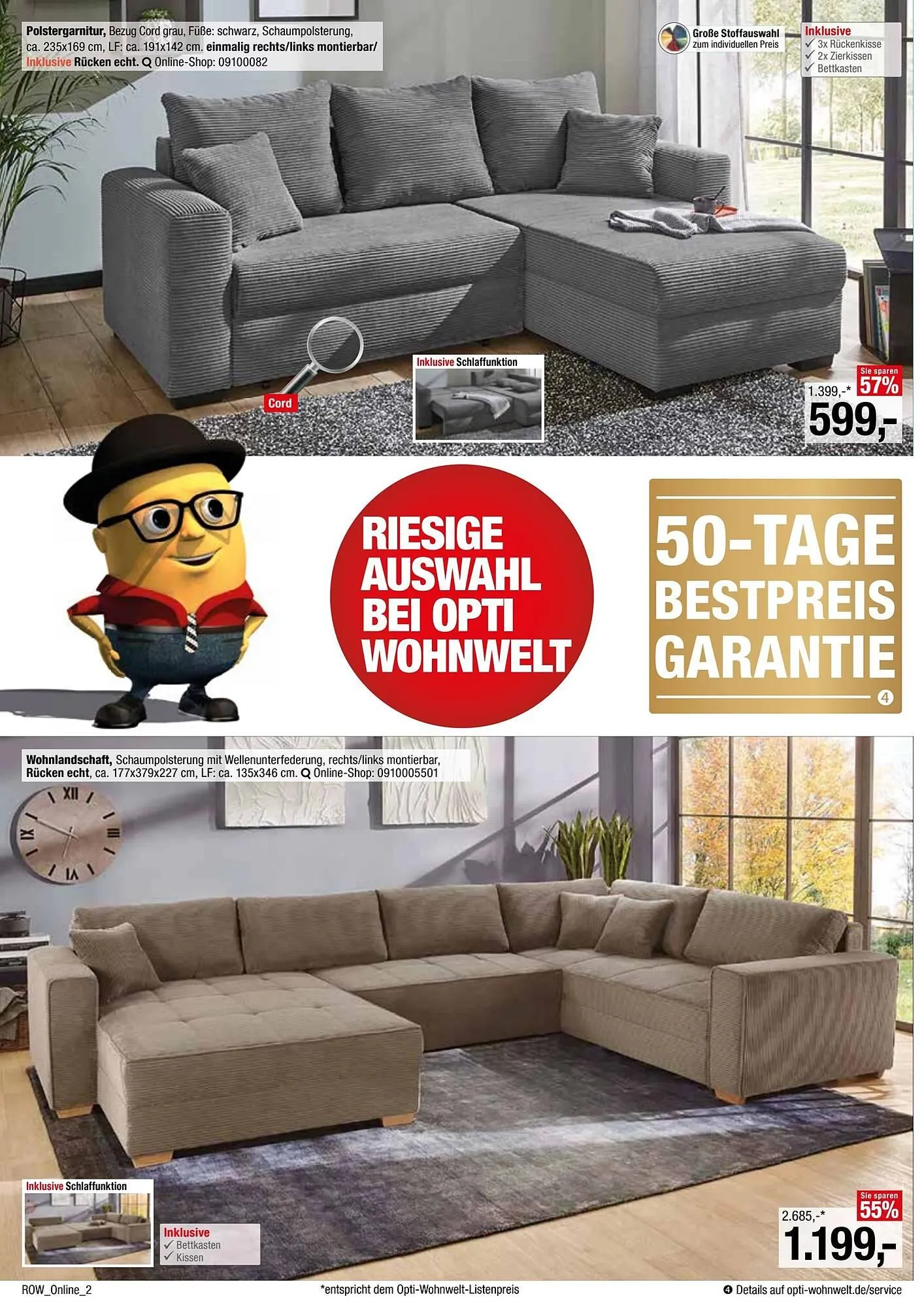 Opti Wohnwelt Prospekt von 23. März bis 27. März 2025 - Prospekt seite 2