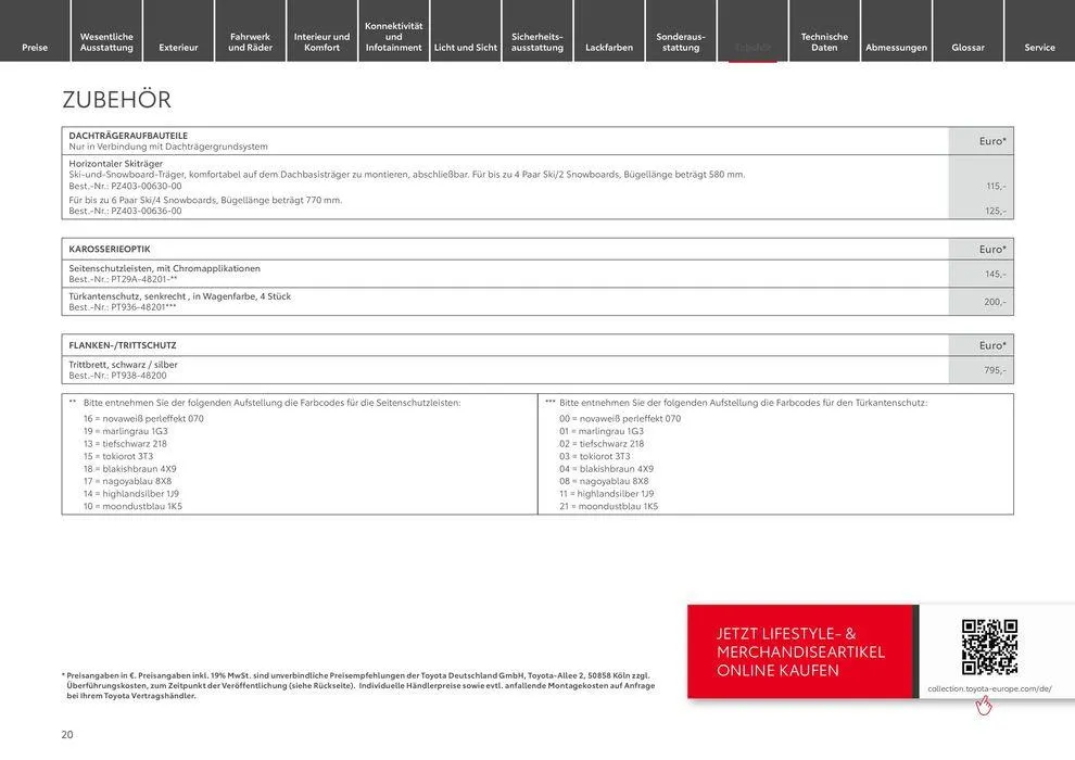 Toyota Highlander von 1. Mai bis 1. Mai 2025 - Prospekt seite 20