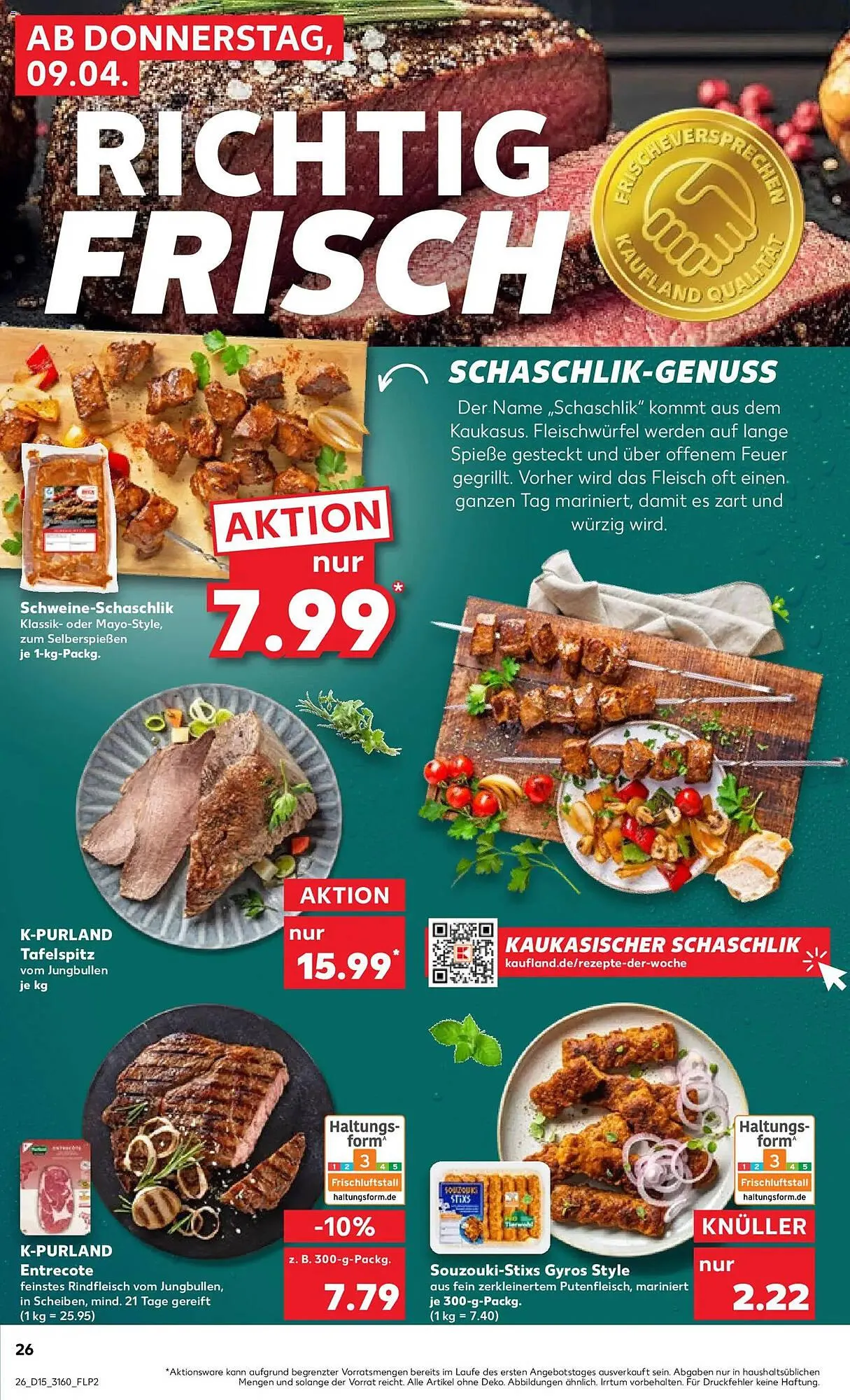 Kaufland Prospekt von 9. April bis 15. April 2026 - Prospekt seite 26